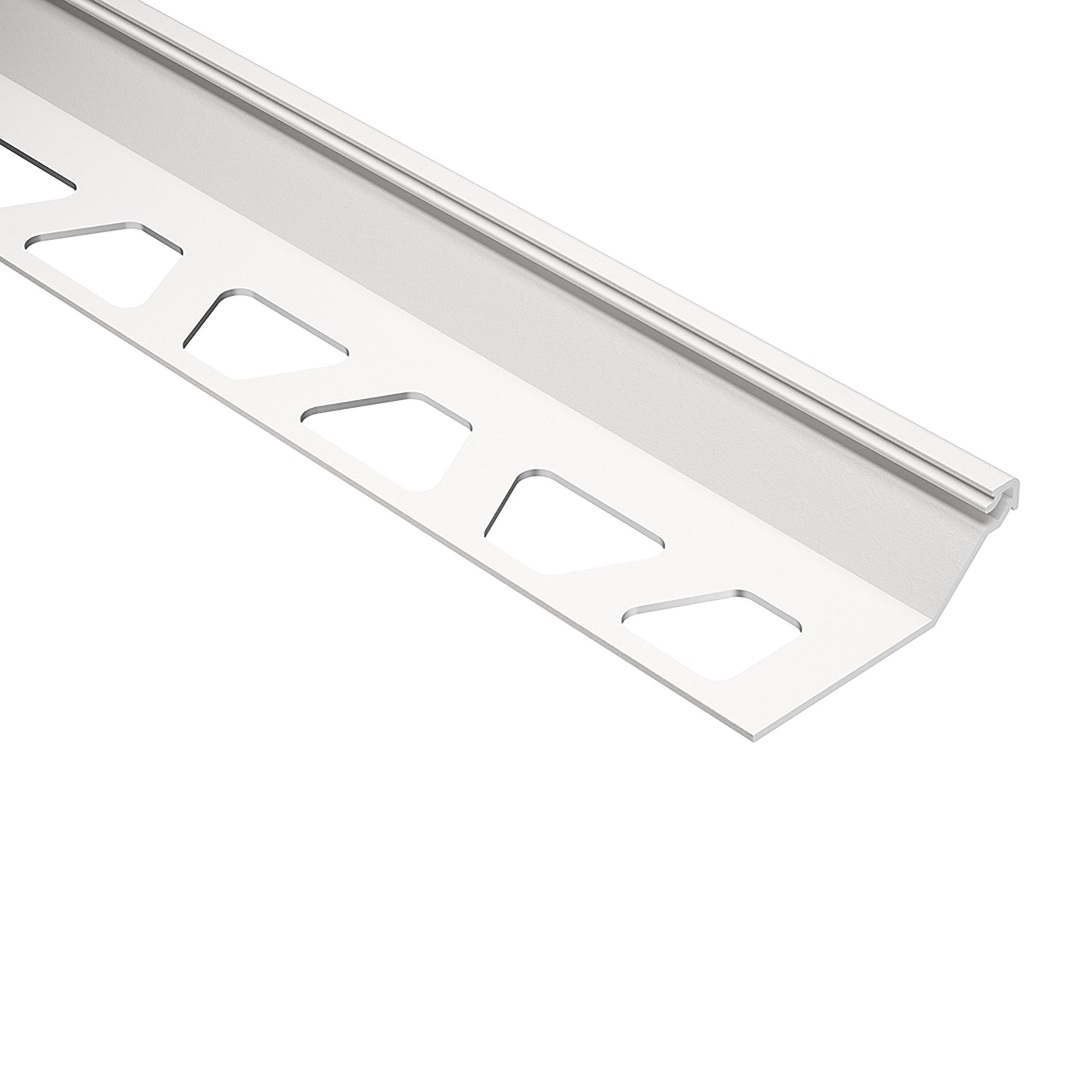 Schluter Finec-SQ Trim 1/2in. Aluminum White
