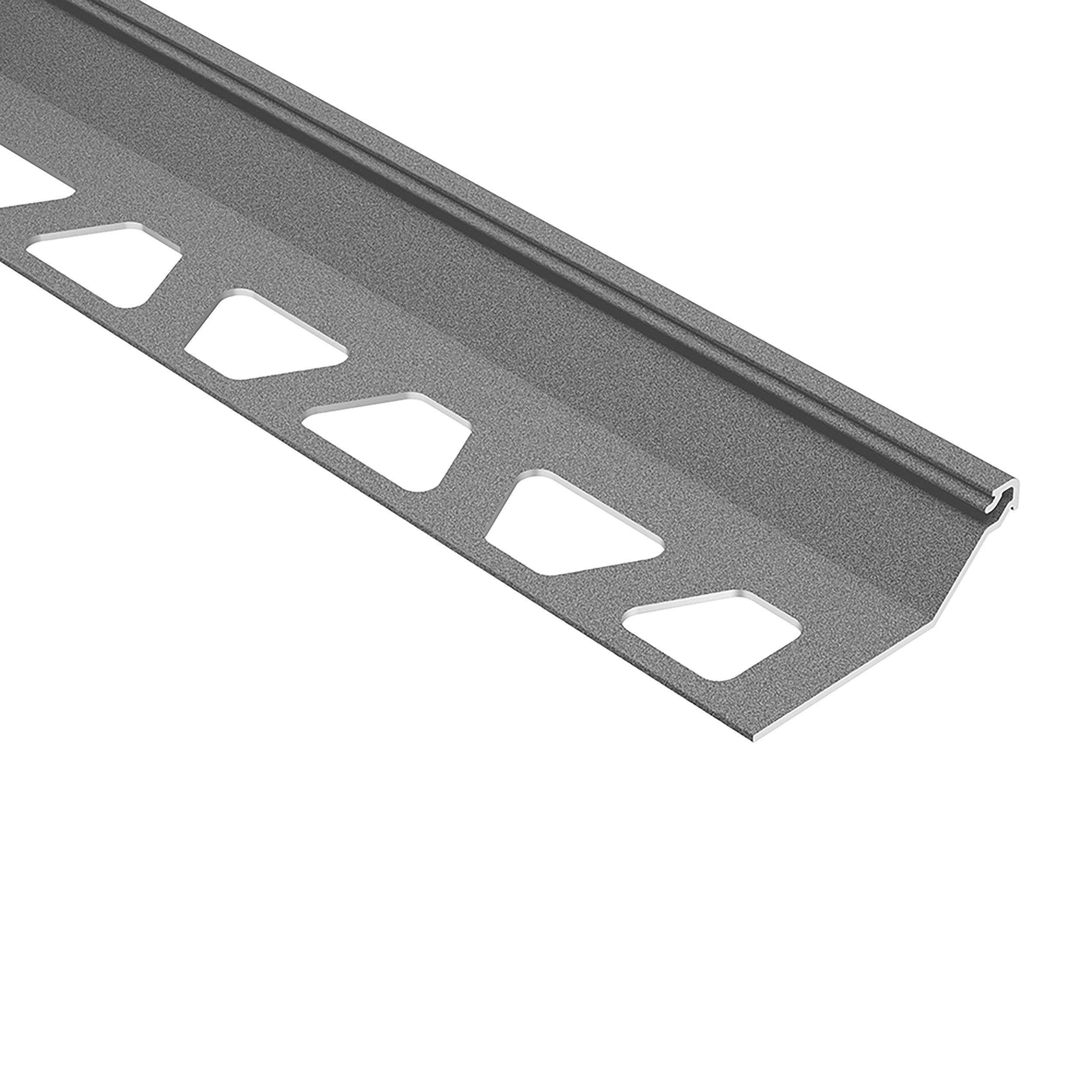 Schluter Finec-SQ Trim 1/2in. Aluminum Pewter