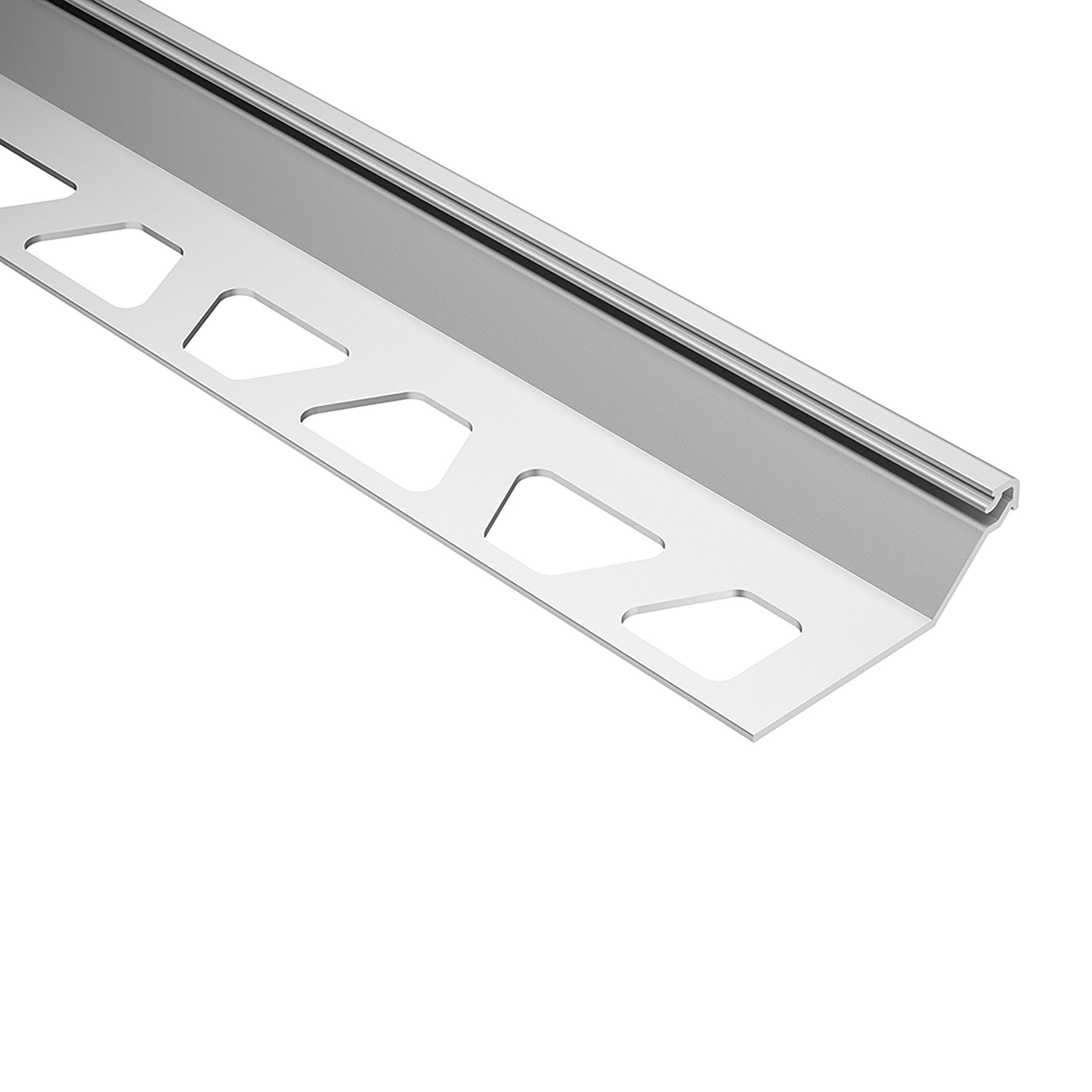 Schluter Finec-SQ Trim 1/2in. Aluminum Satin