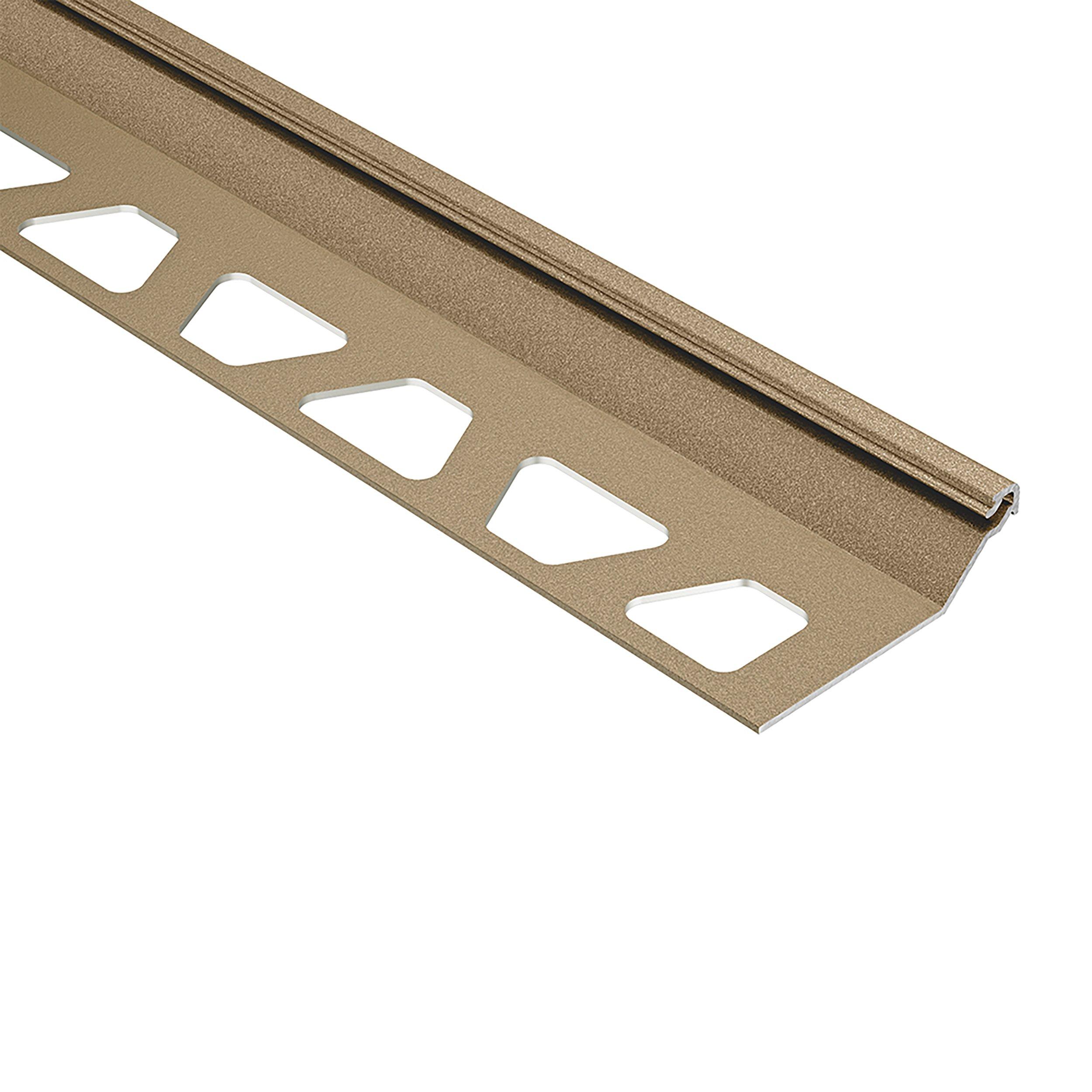 Schluter Finec-SQ Trim 7/16in. Aluminum Beige