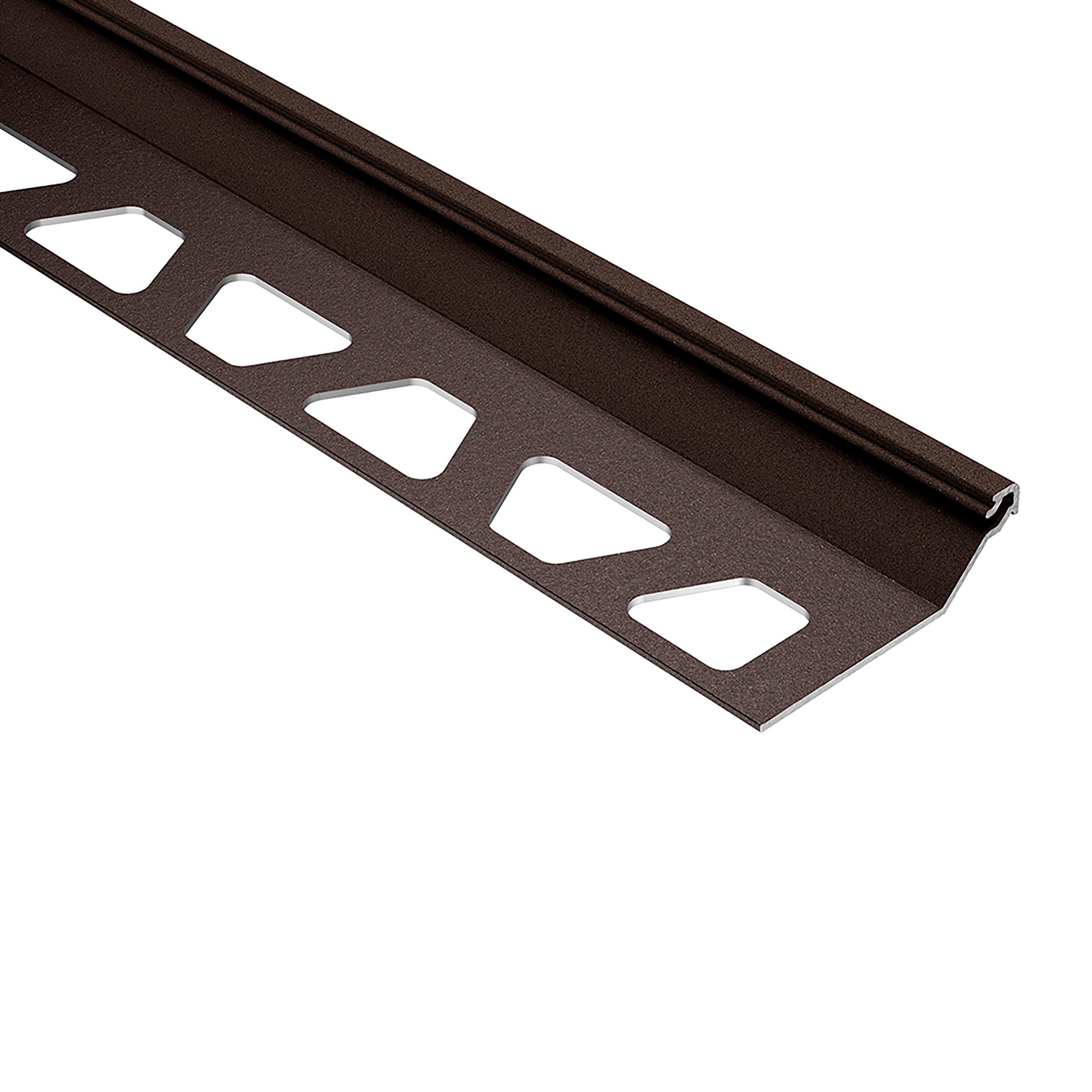 Schluter Finec-SQ Trim 7/16in. Aluminum Bronze