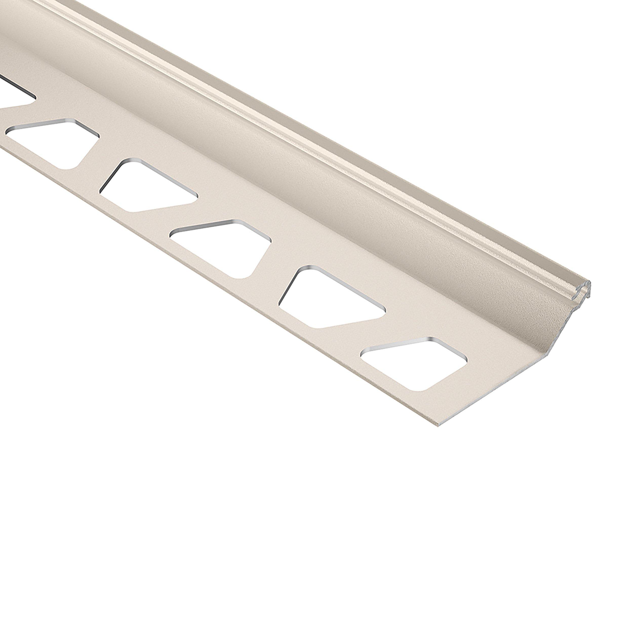 Schluter Finec-SQ Trim 7/16in. Aluminum Cream