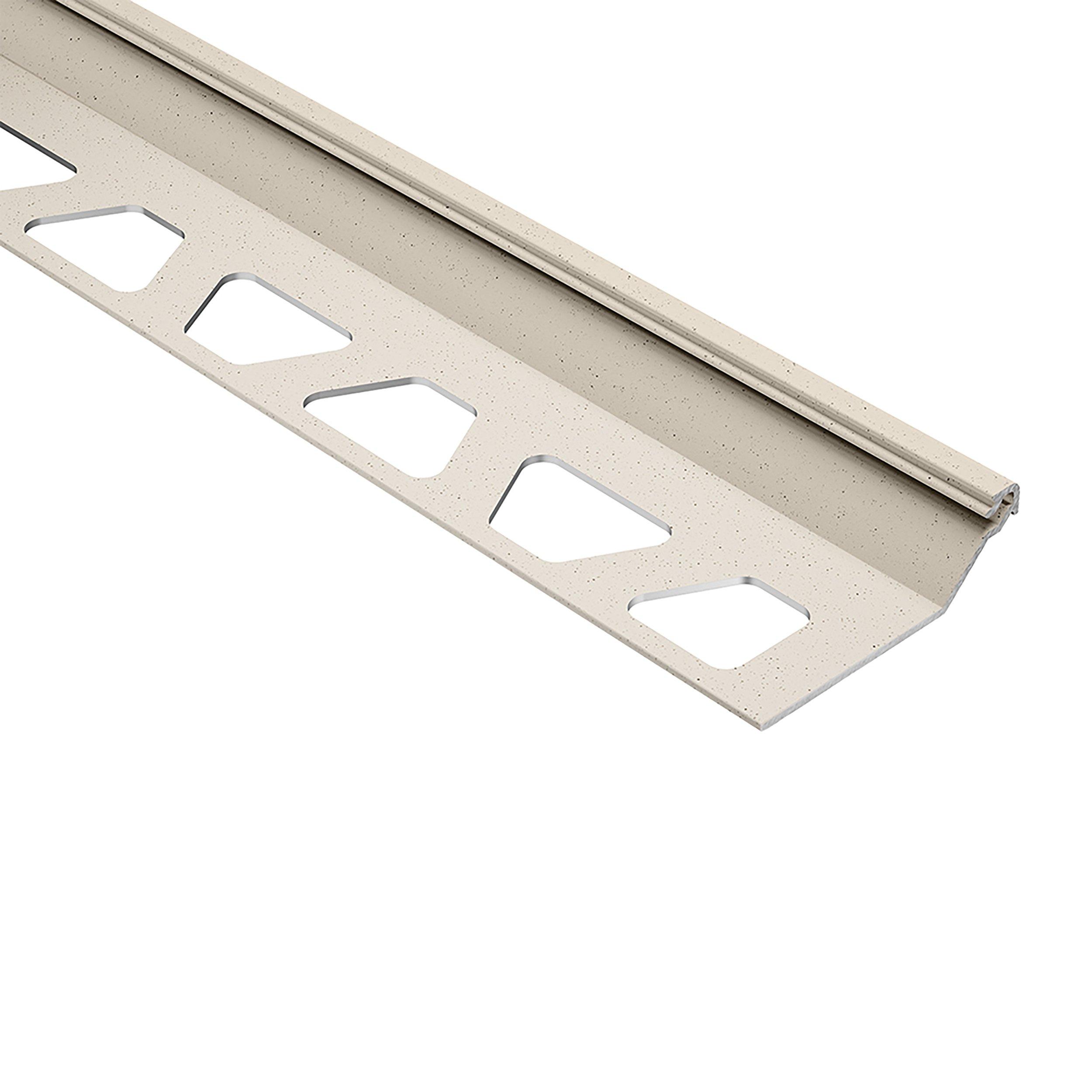 Schluter Finec-SQ Trim 7/16in. Aluminum Ivory