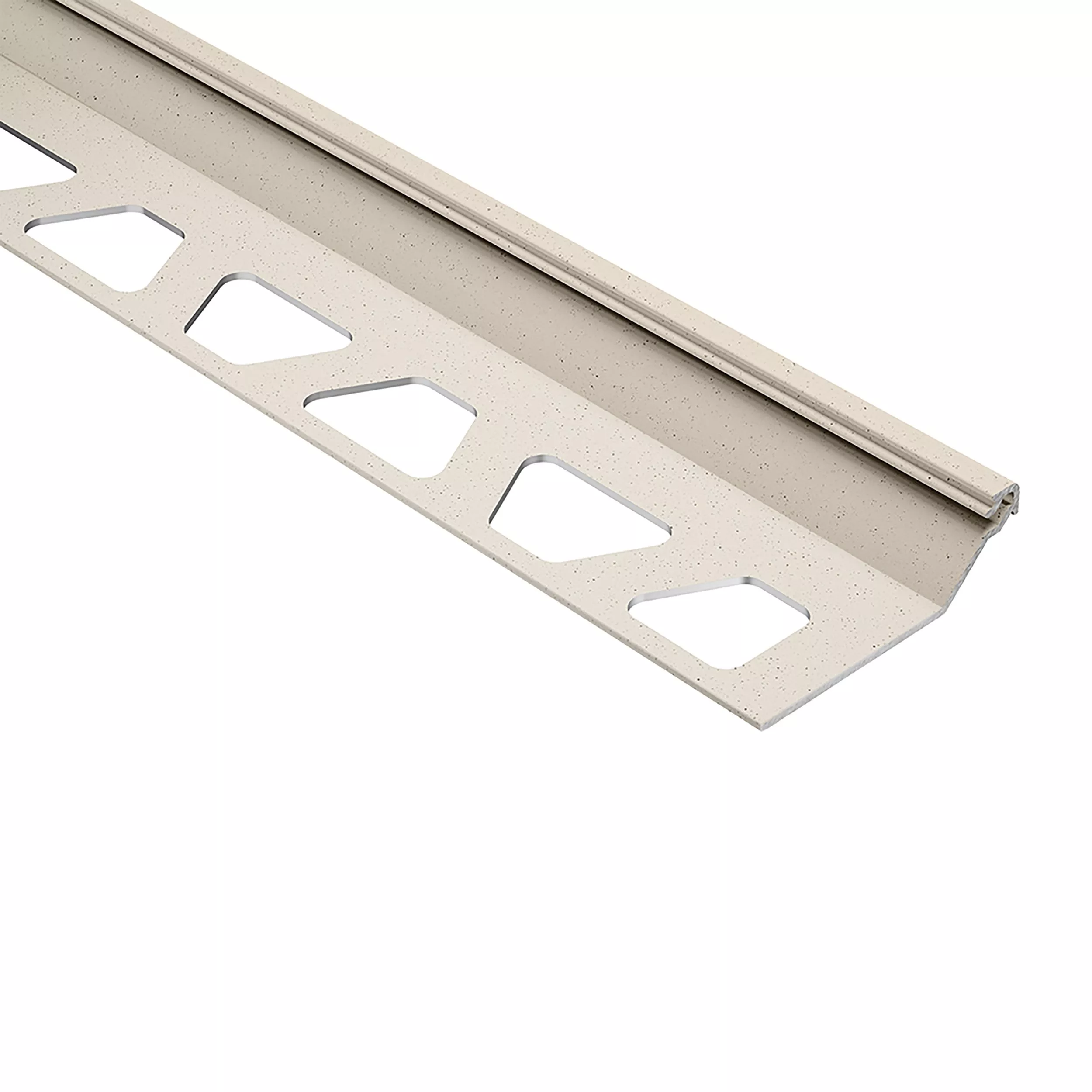 Schluter Finec-SQ Trim 7/16in. Aluminum Ivory