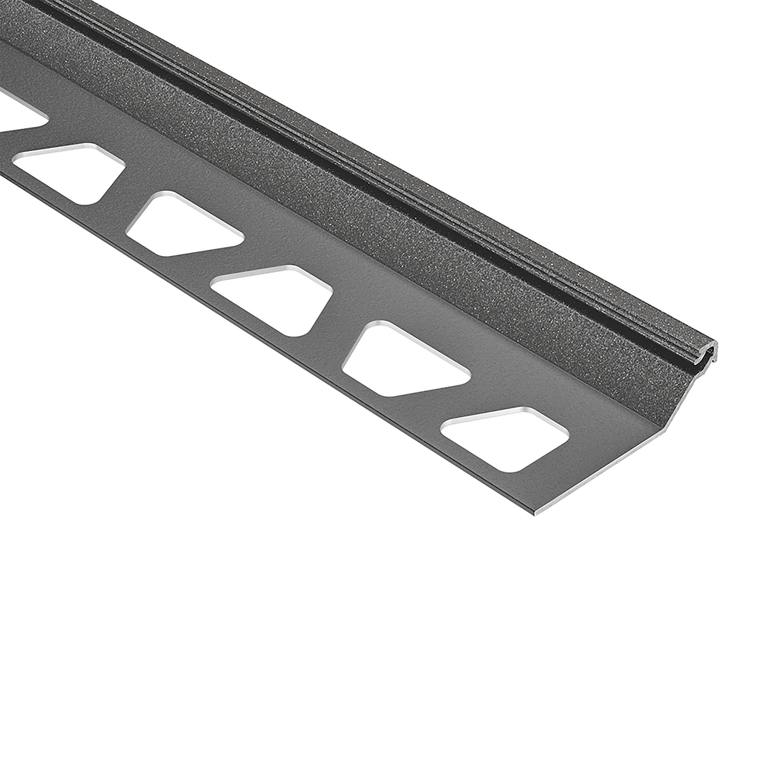 Schluter Finec-SQ Trim 7/16in. Aluminum Light Anthracite