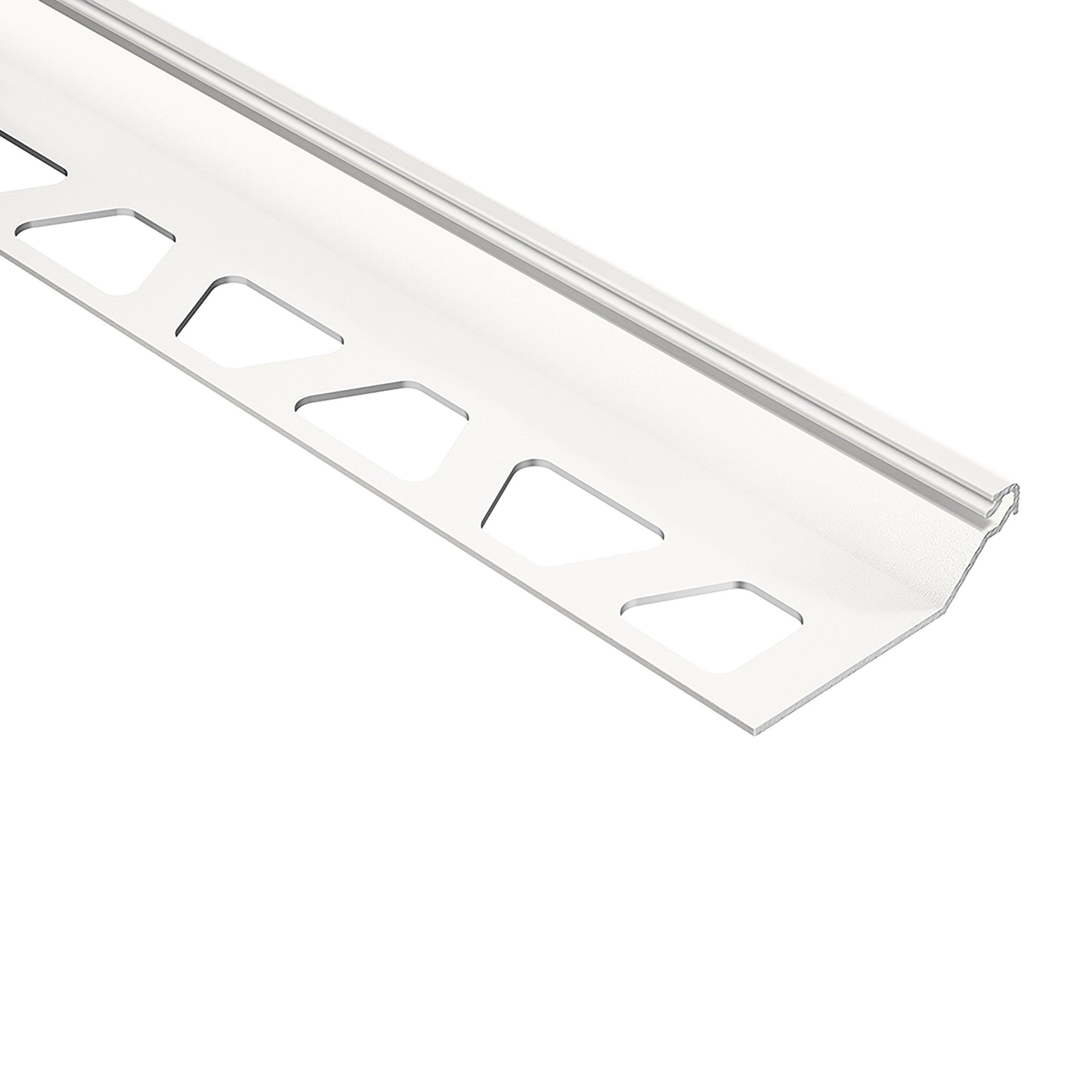 Schluter Finec-SQ Trim 7/16in. Aluminum White