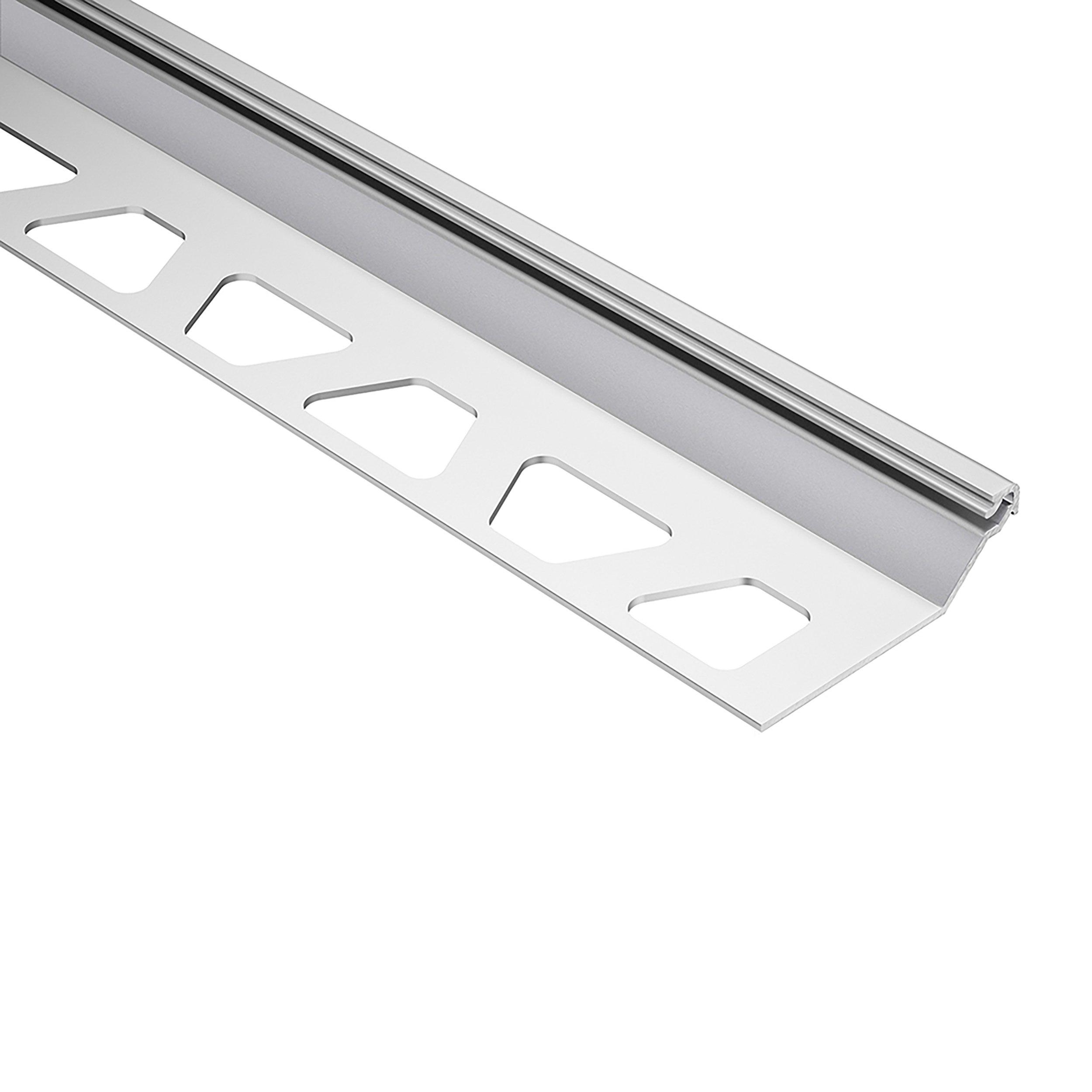 Schluter Finec-SQ Trim 7/16in. Aluminum Satin