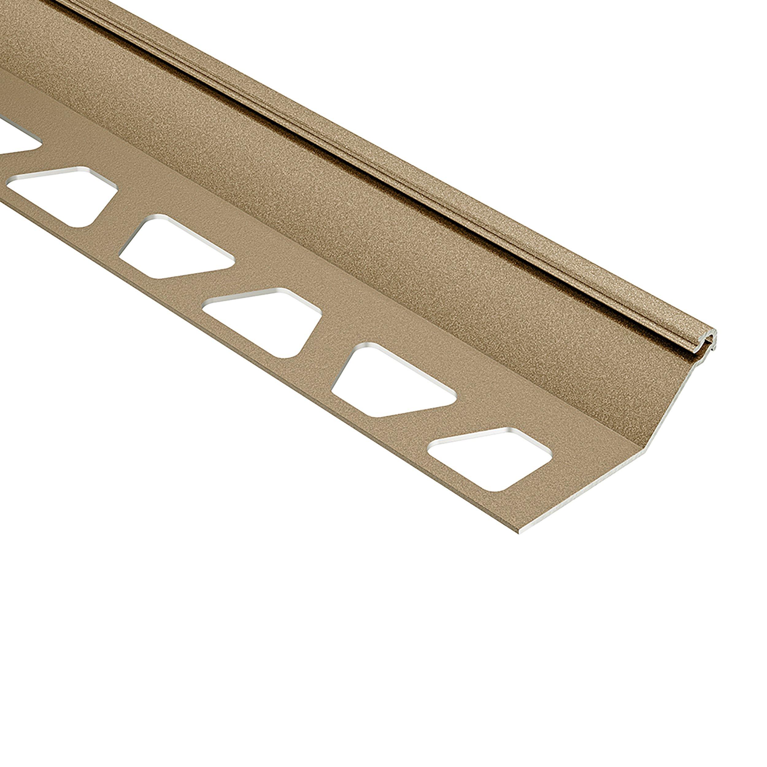 Schluter Finec-SQ Trim 9/16in. Aluminum Beige