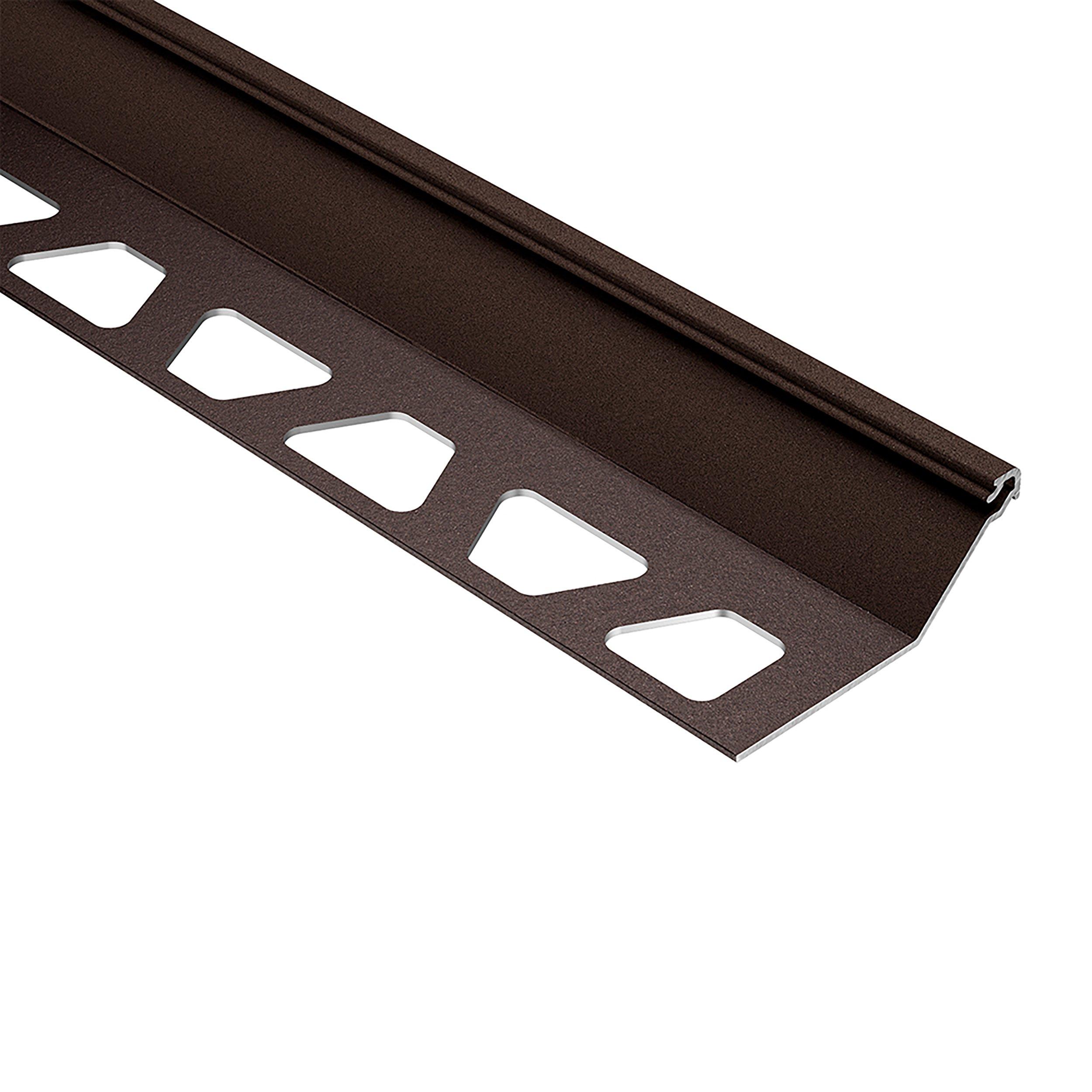 Schluter Finec-SQ Trim 9/16in. Aluminum Bronze