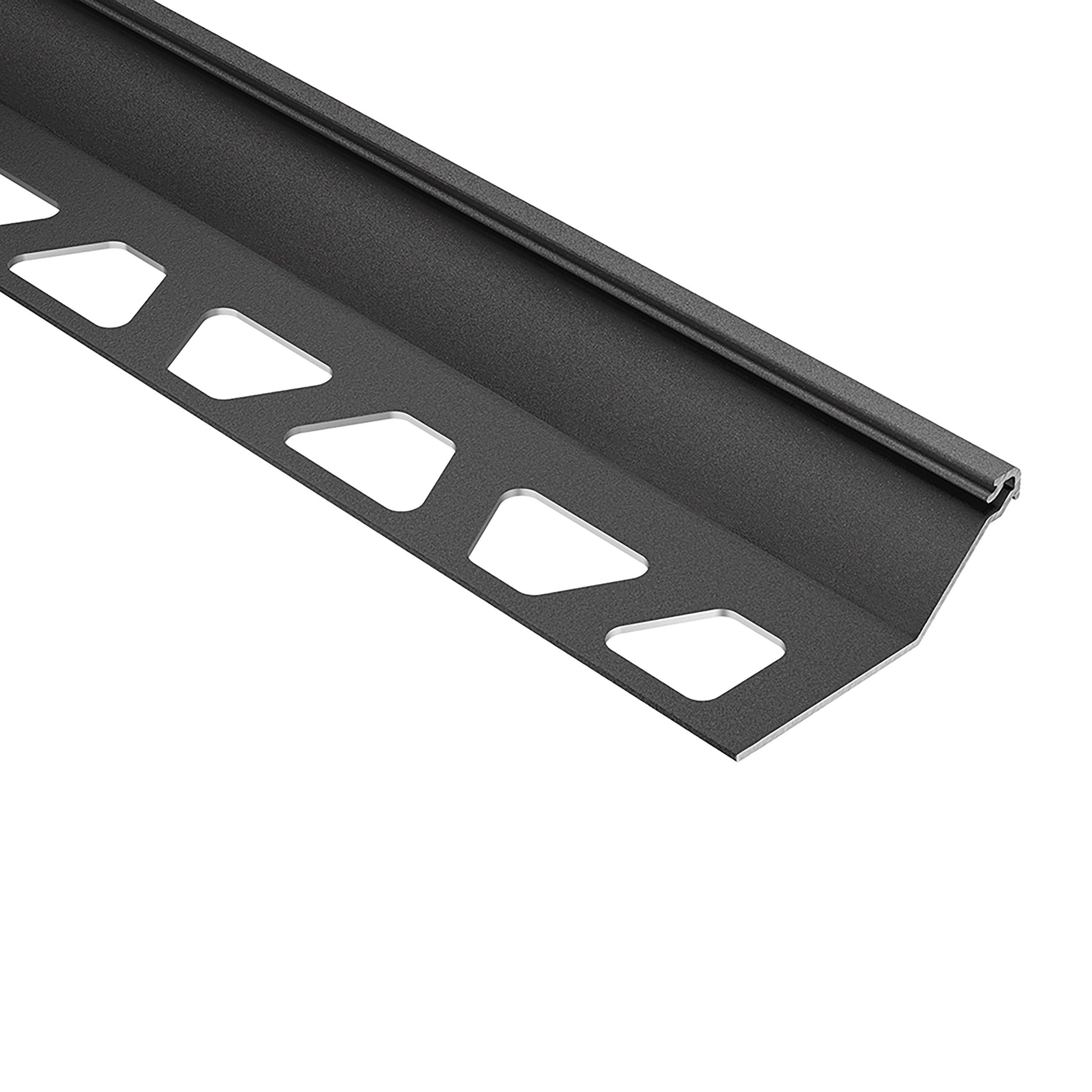 Schluter Finec-SQ Trim 9/16in. Aluminum Dark Anthracite