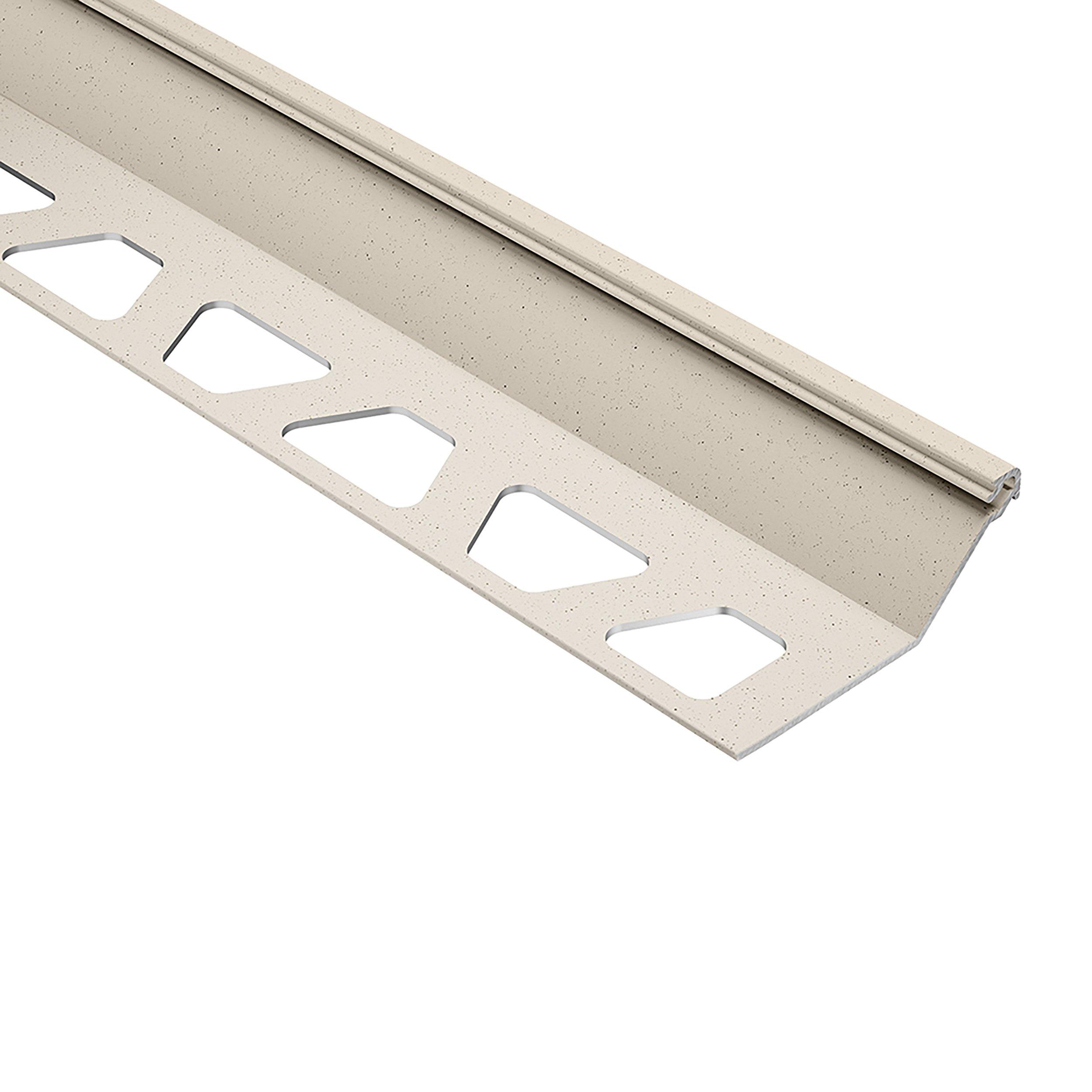 Schluter Finec-SQ Trim 9/16in. Aluminum Ivory