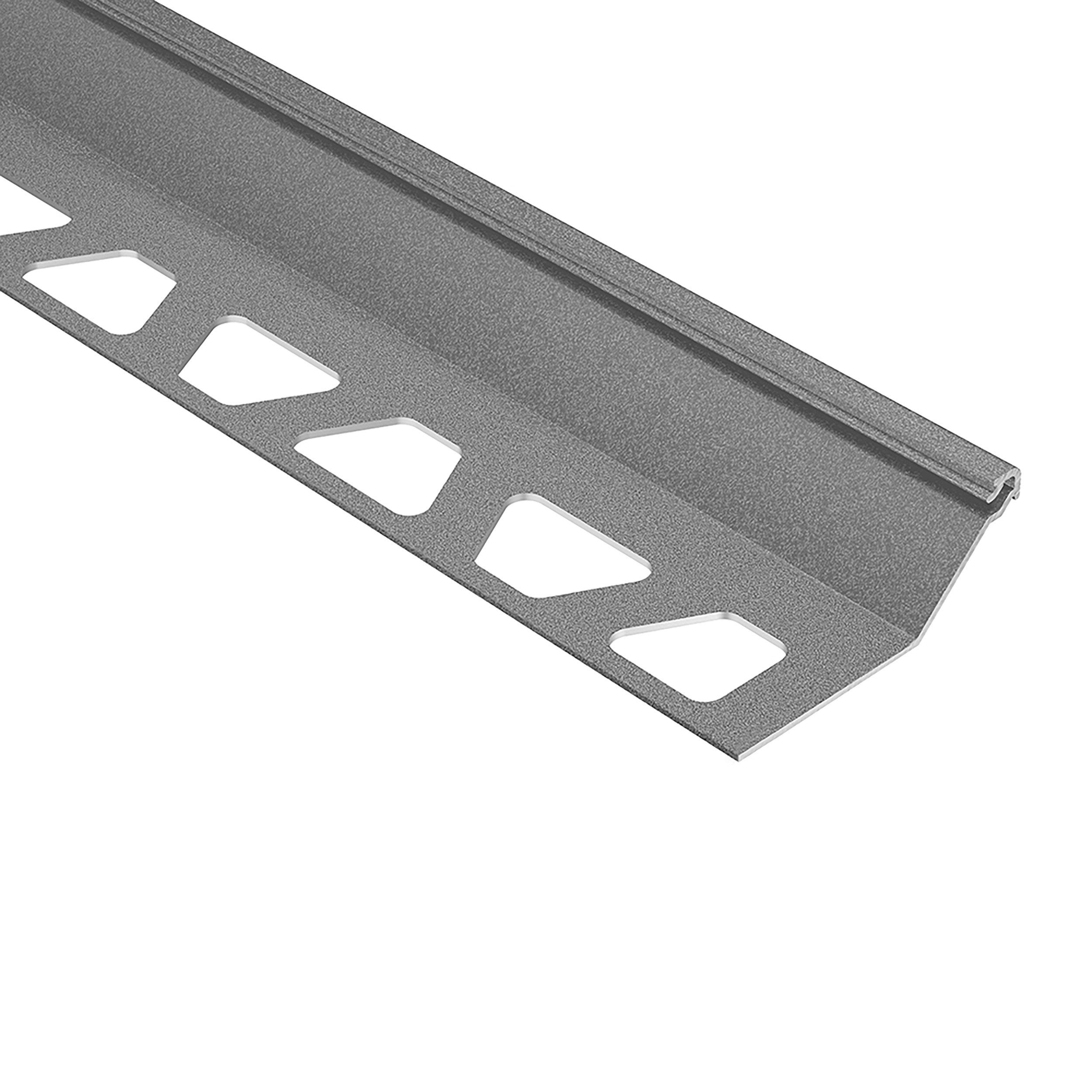 Schluter Finec-SQ Trim 9/16in. Aluminum Pewter