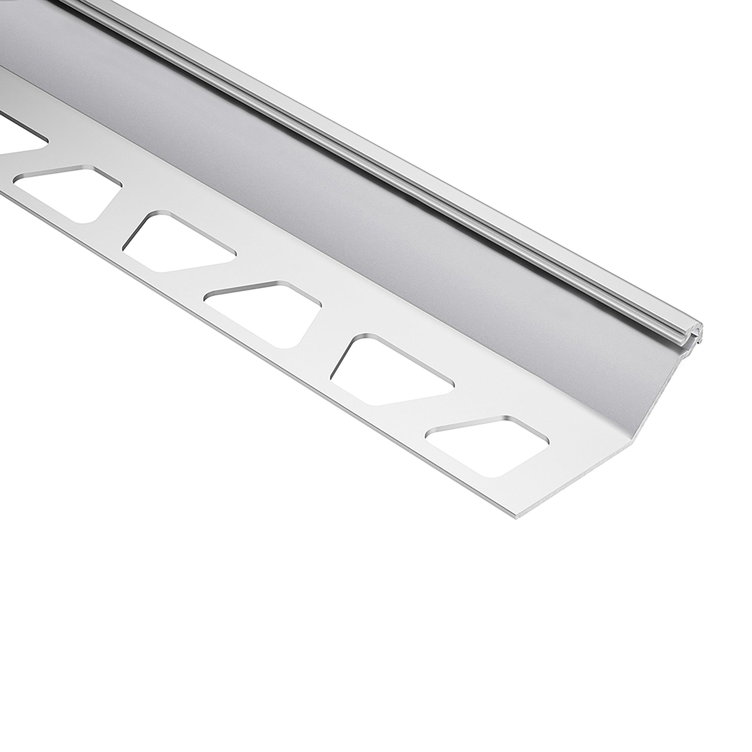 Schluter Finec-SQ Trim 9/16in. Aluminum Satin