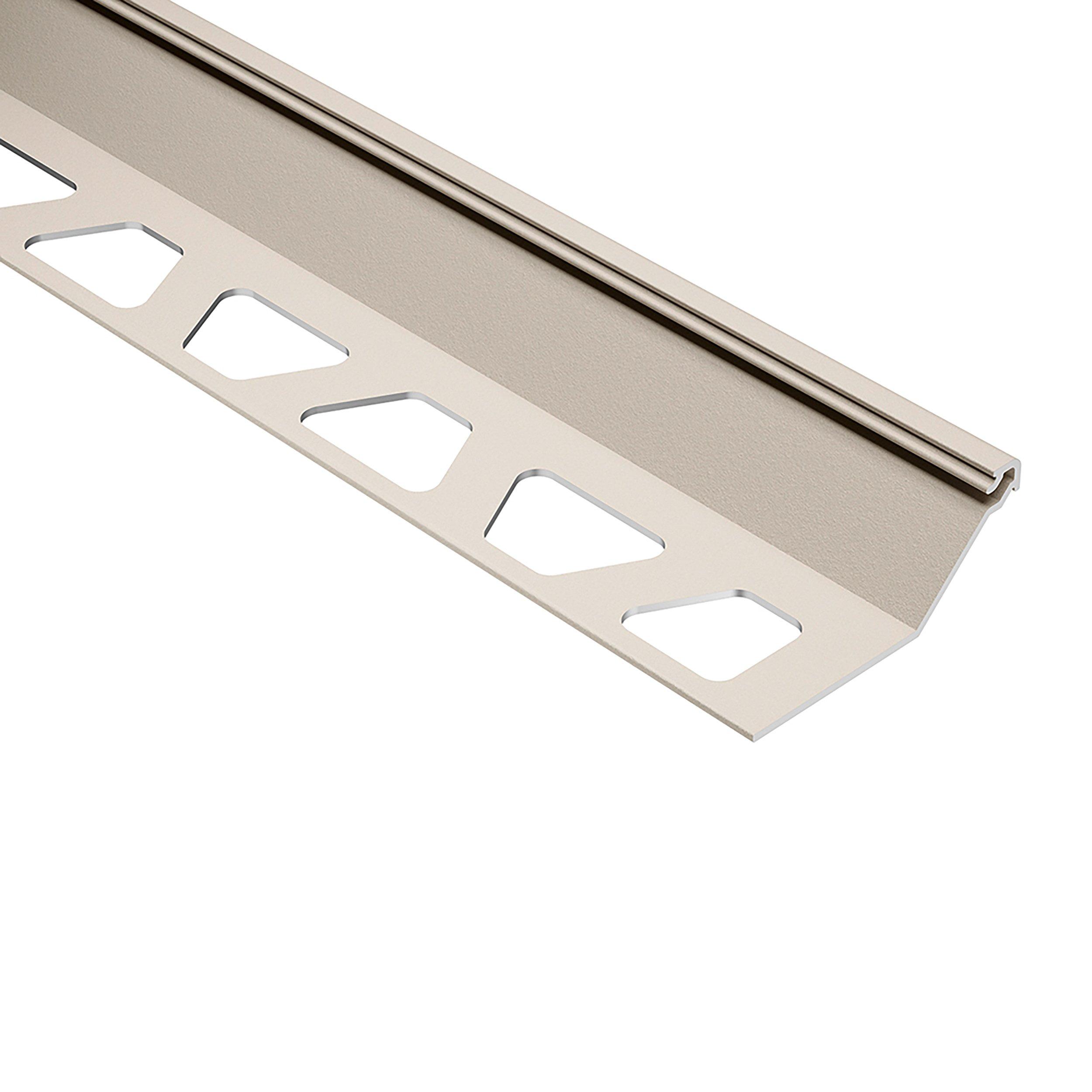 Schluter Finec-SQ Trim 9/16in. Aluminum Cream