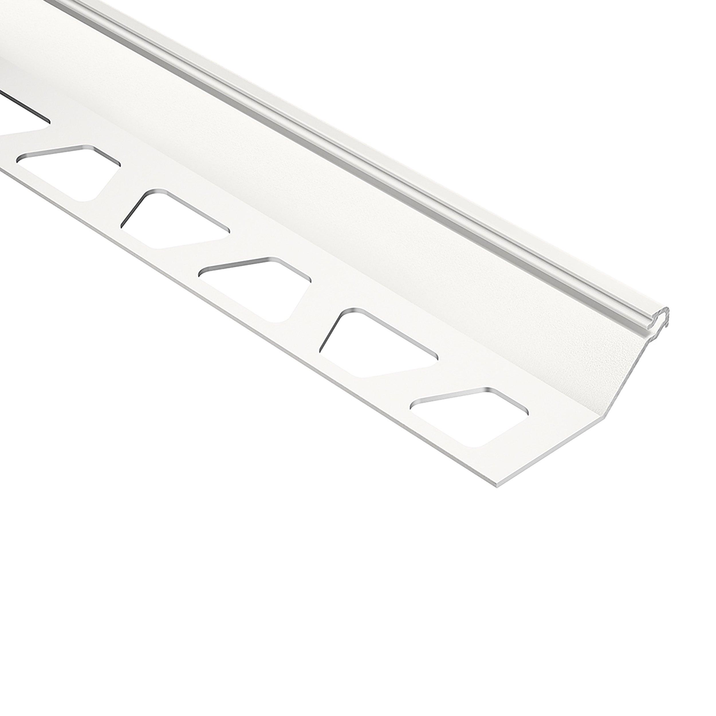 Schluter Finec-SQ Trim 9/16in. Aluminum White
