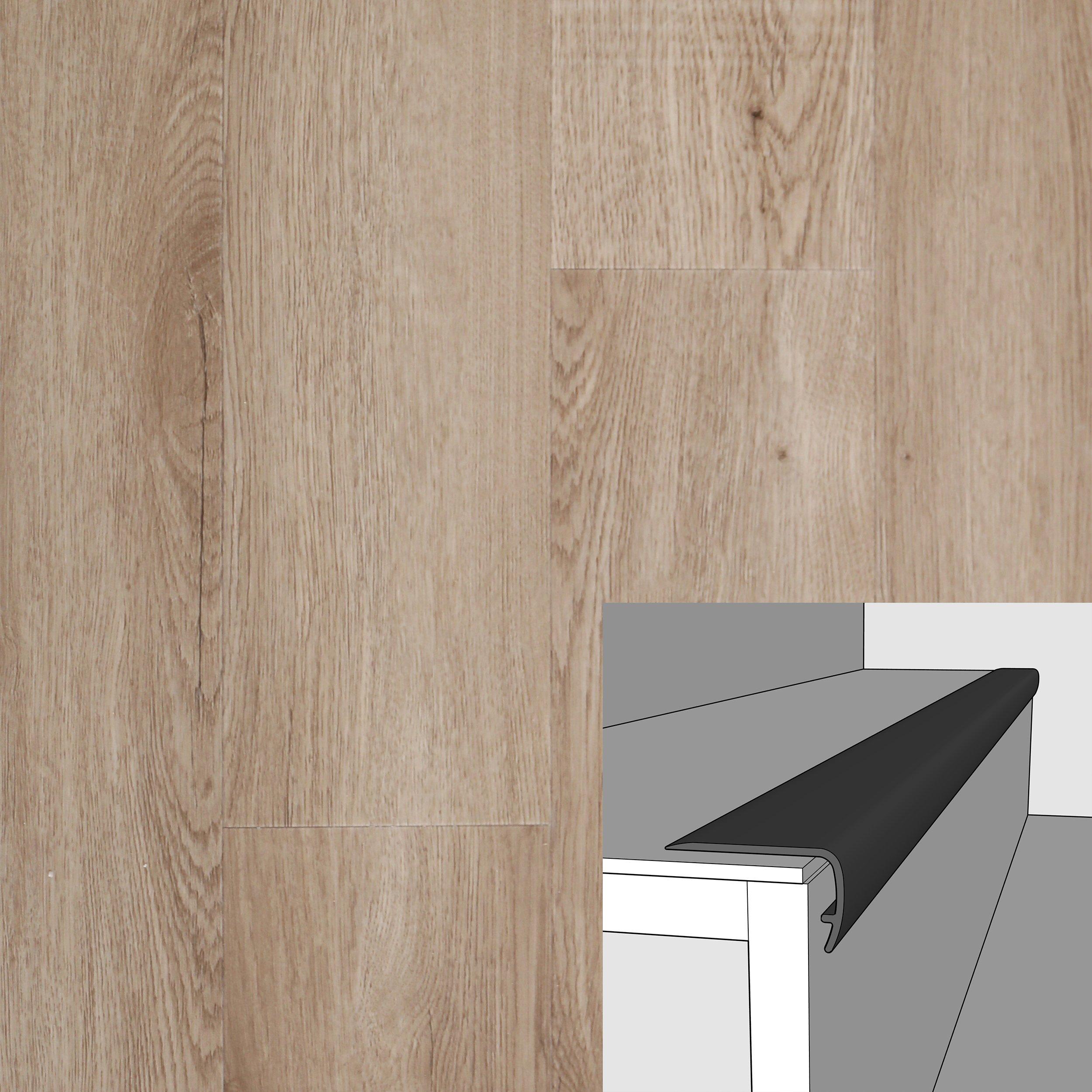 Paisley Cape 94in. Vinyl Overlapping Stair Nose