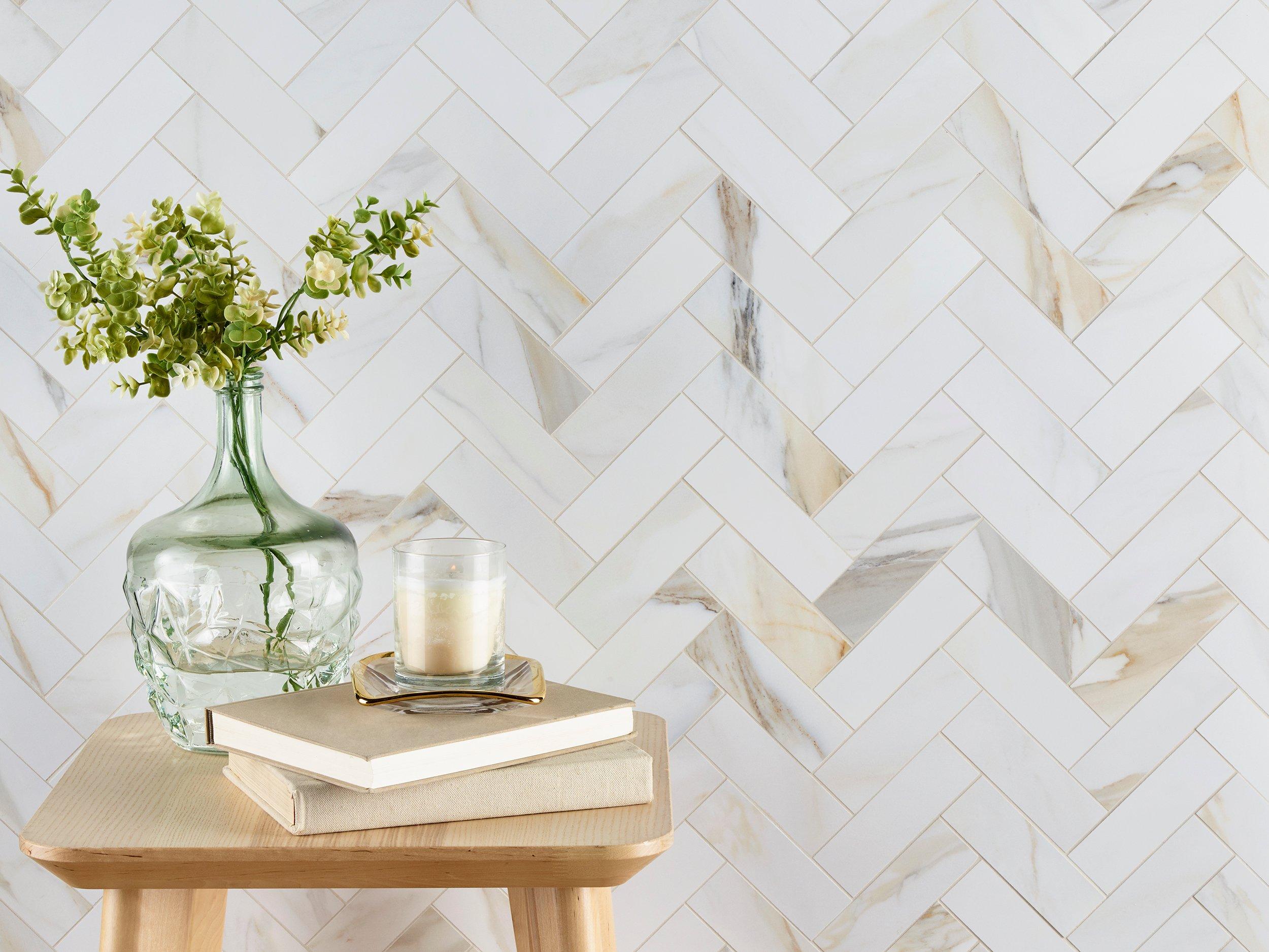 Romana Bianca Porcelain Mosaic