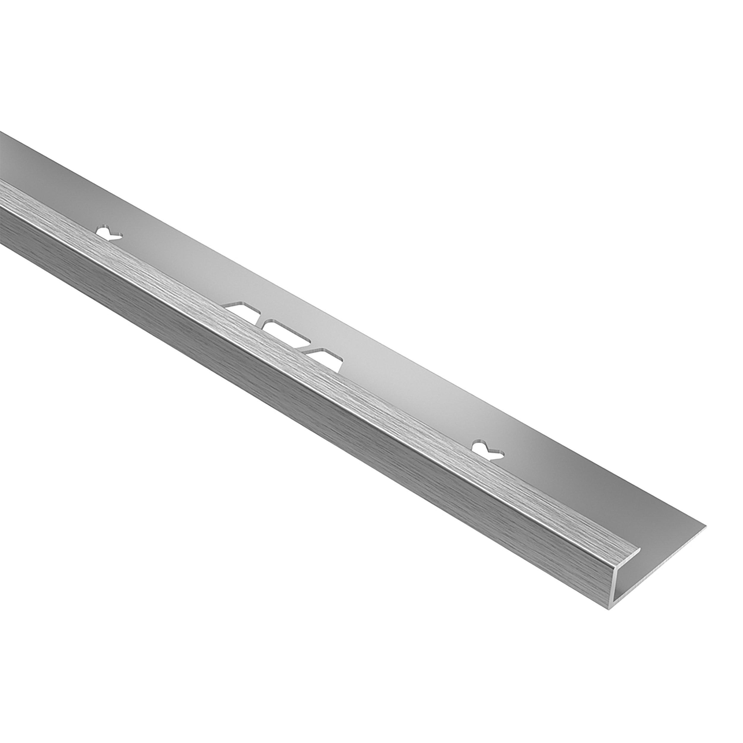 Schluter Vinpro-S 1/2in. Aluminum Brushed Chrome