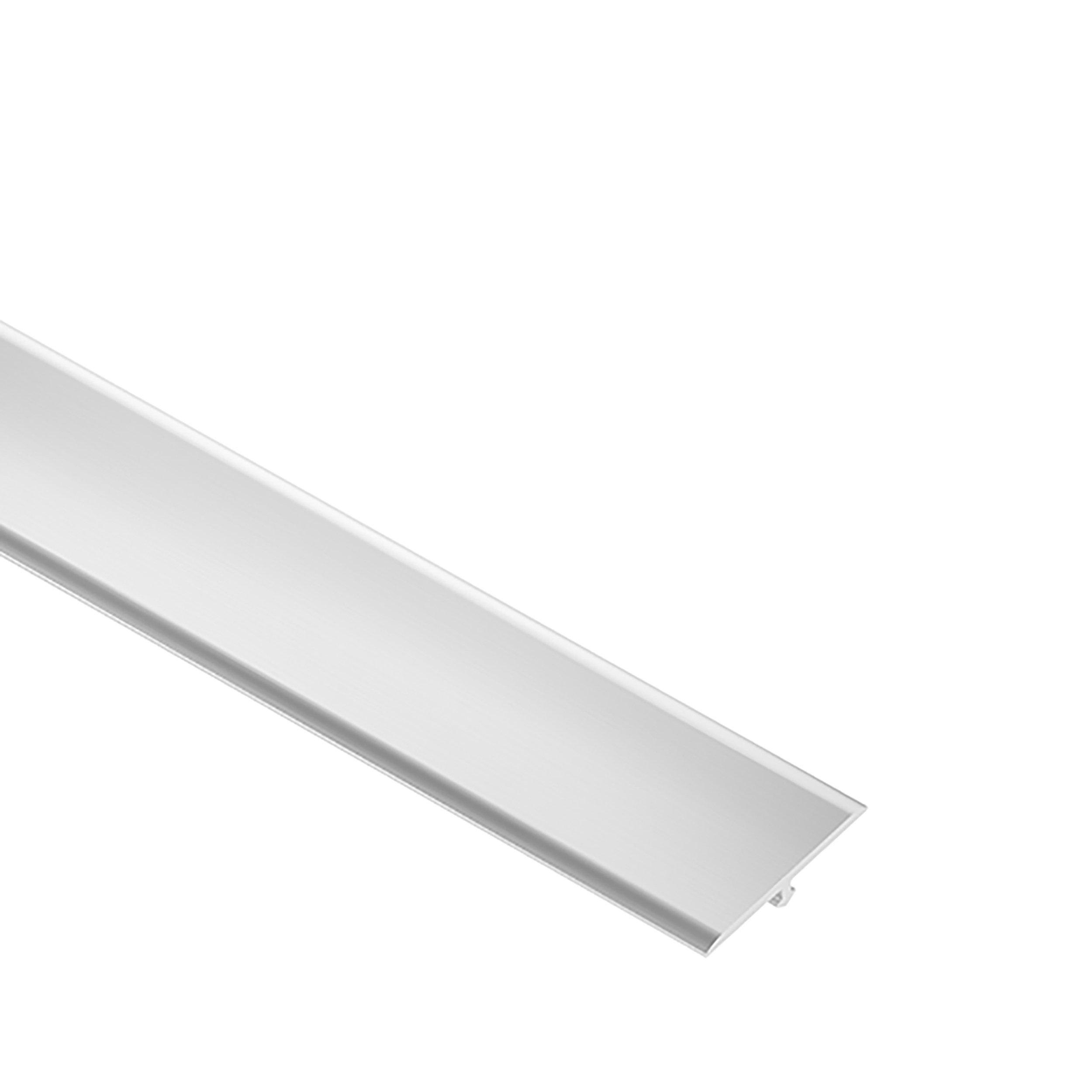 Schluter Vinpro-T 1in. Wide Transition Aluminum Brushed Chrome