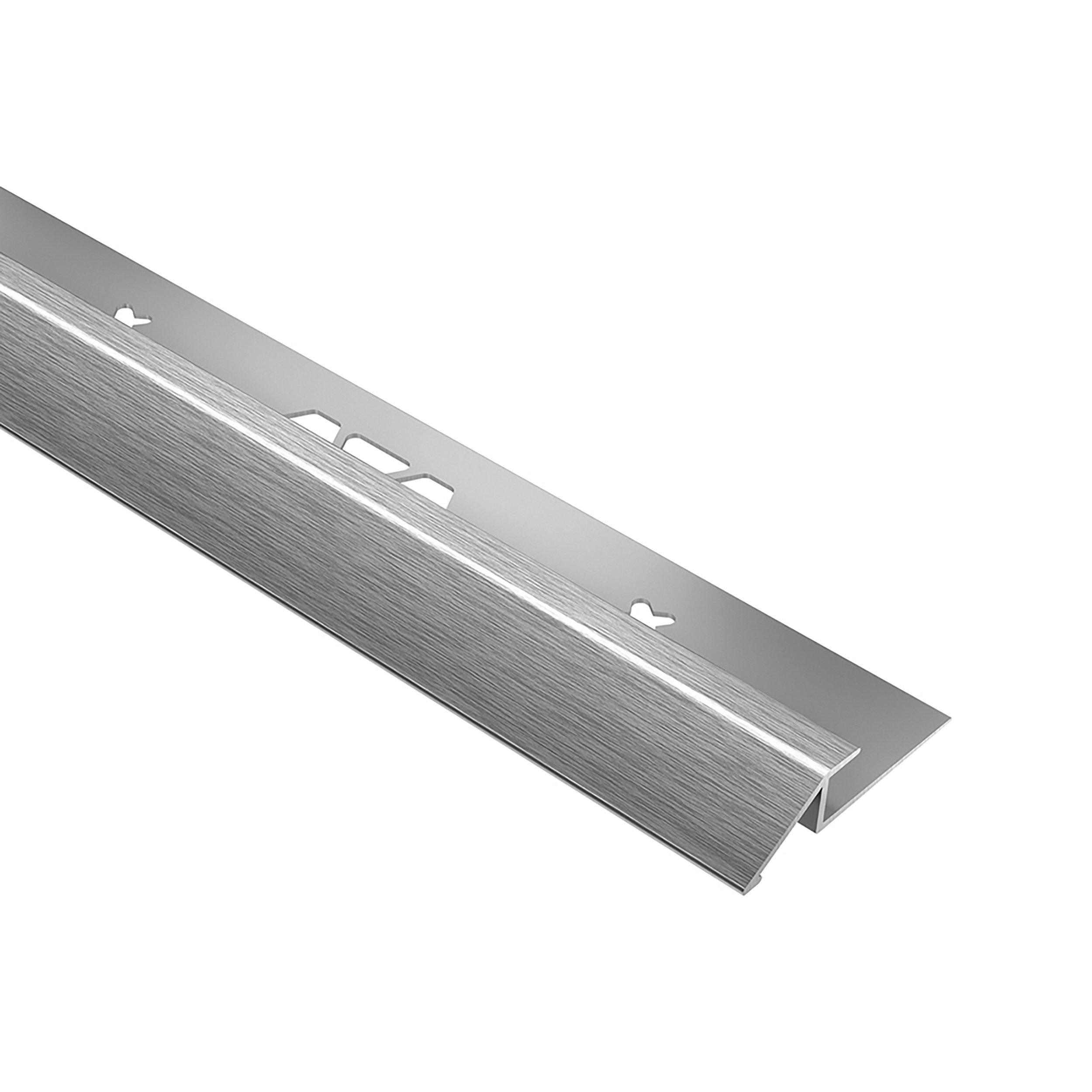 Schluter Vinpro-U Reducer 9/32in. Aluminum Brushed Chrome