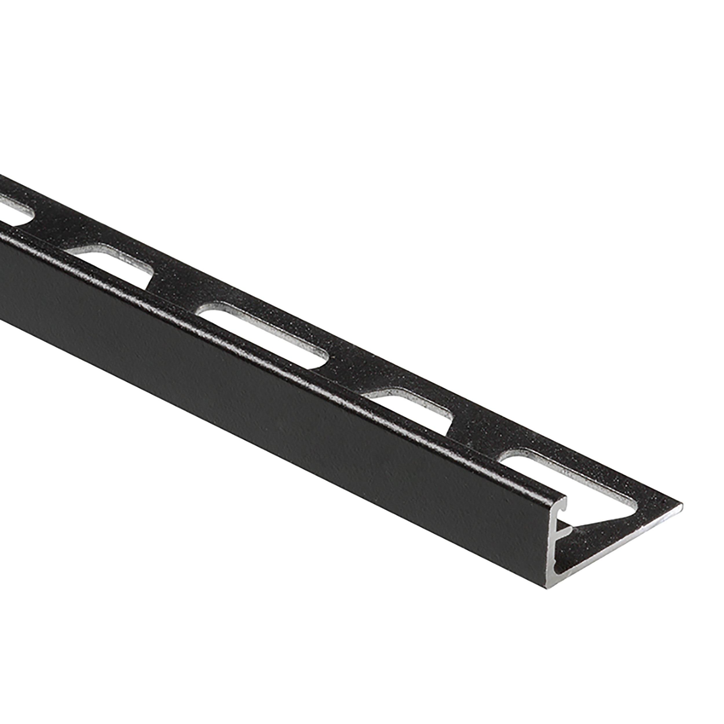Schluter Schiene Edge Trim 1/2in. Aluminum Matte Black