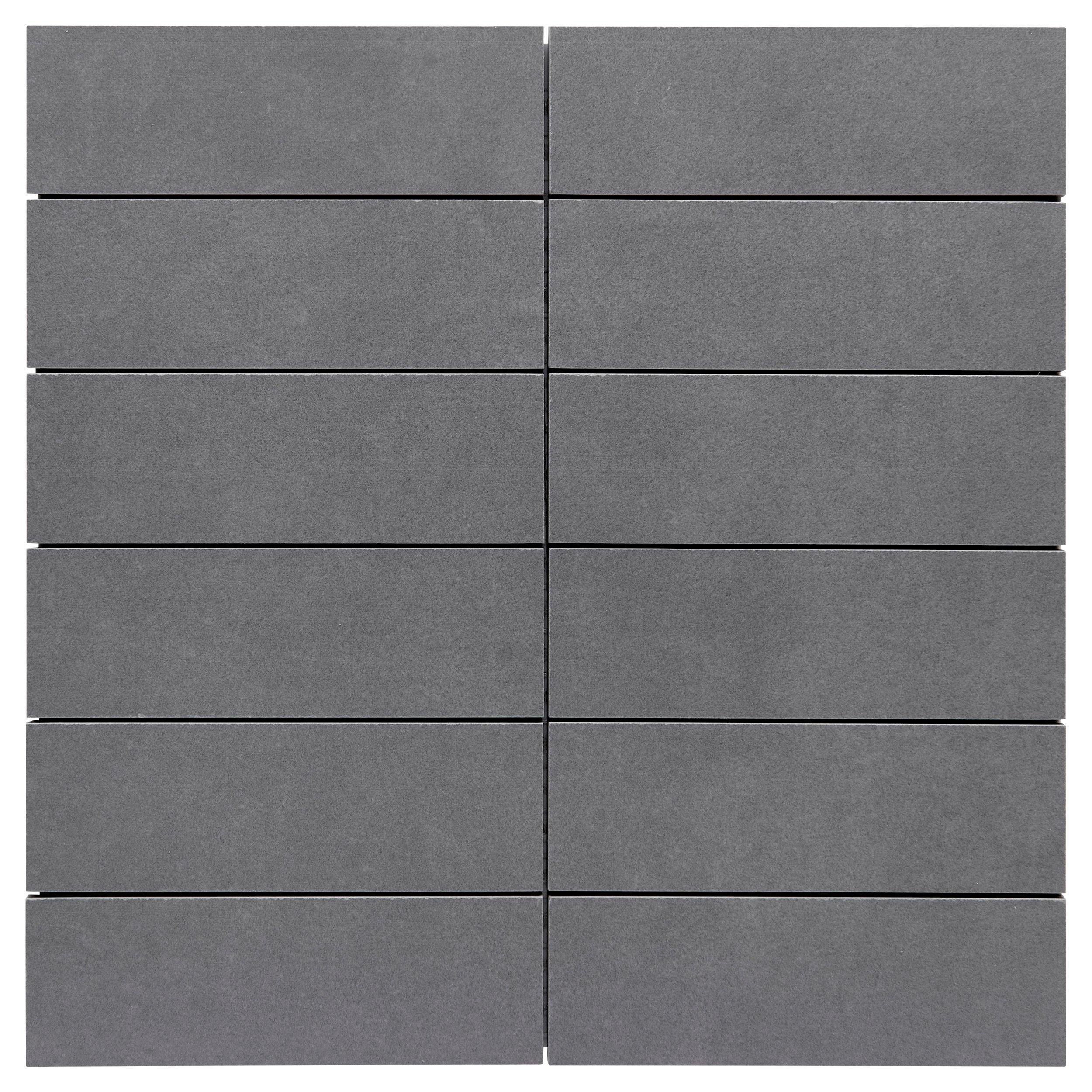 Concept Gray Stack Matte Porcelain Mosaic
