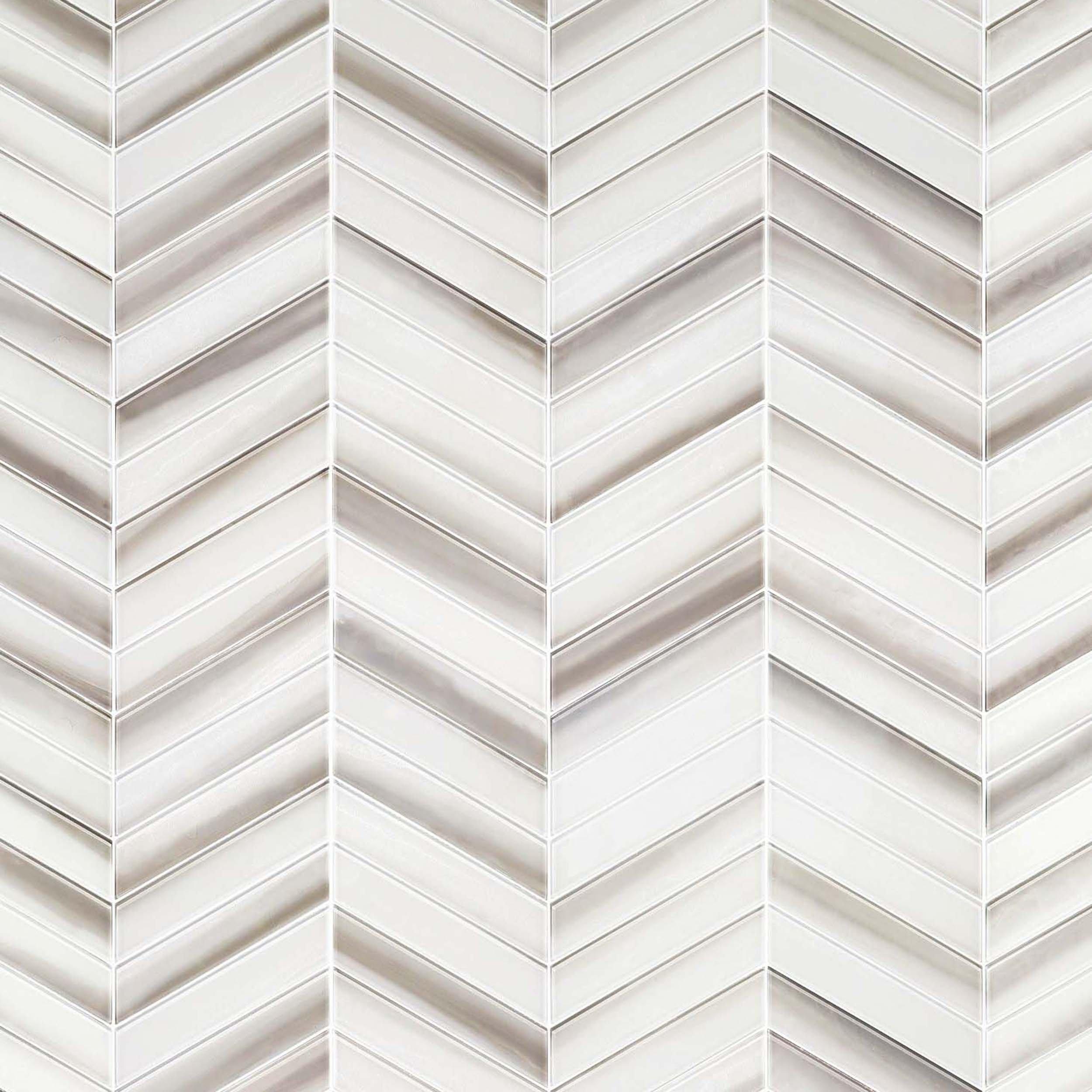 Andros Chevron Glass Mosaic