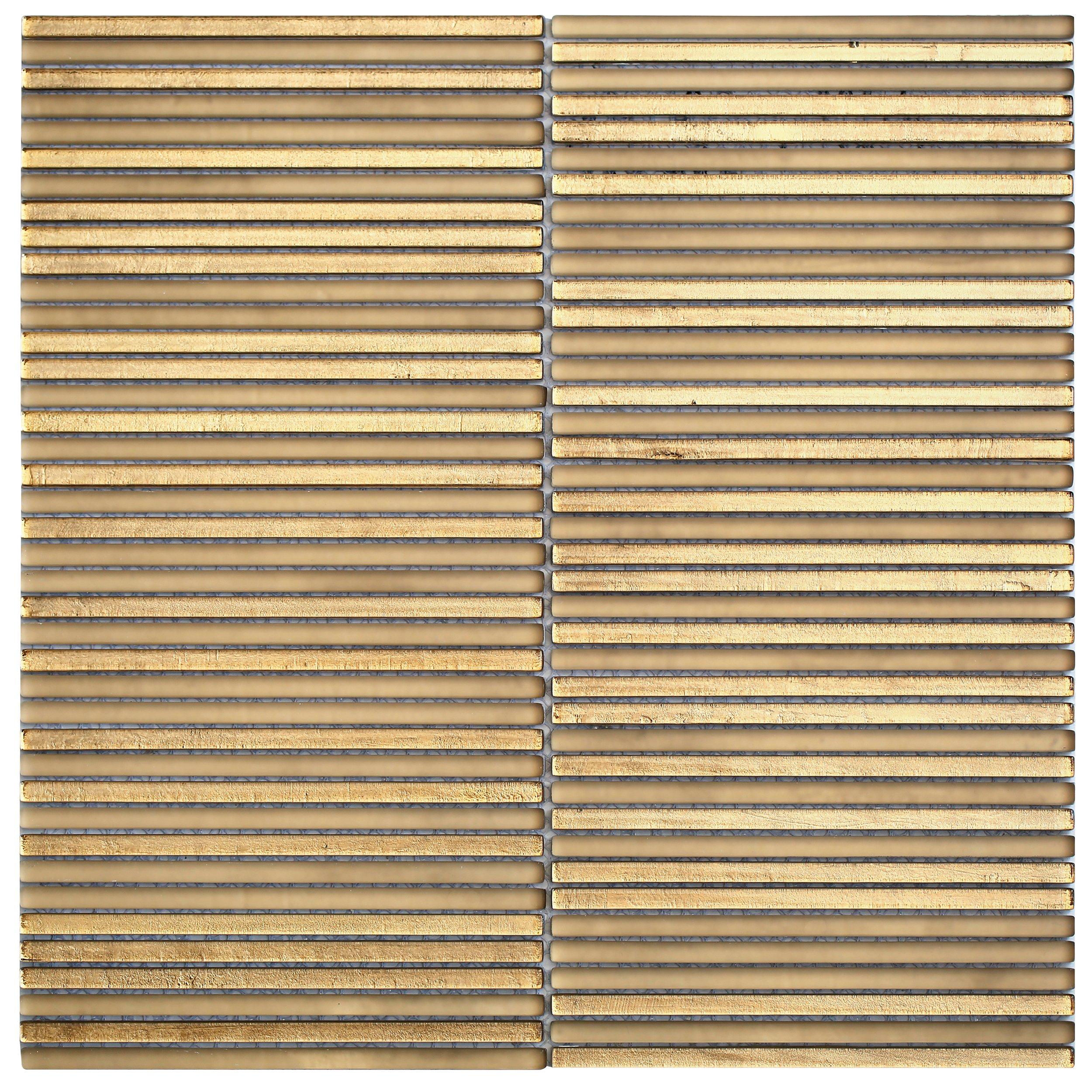 Monarch Gold Stack Glass Mosaic