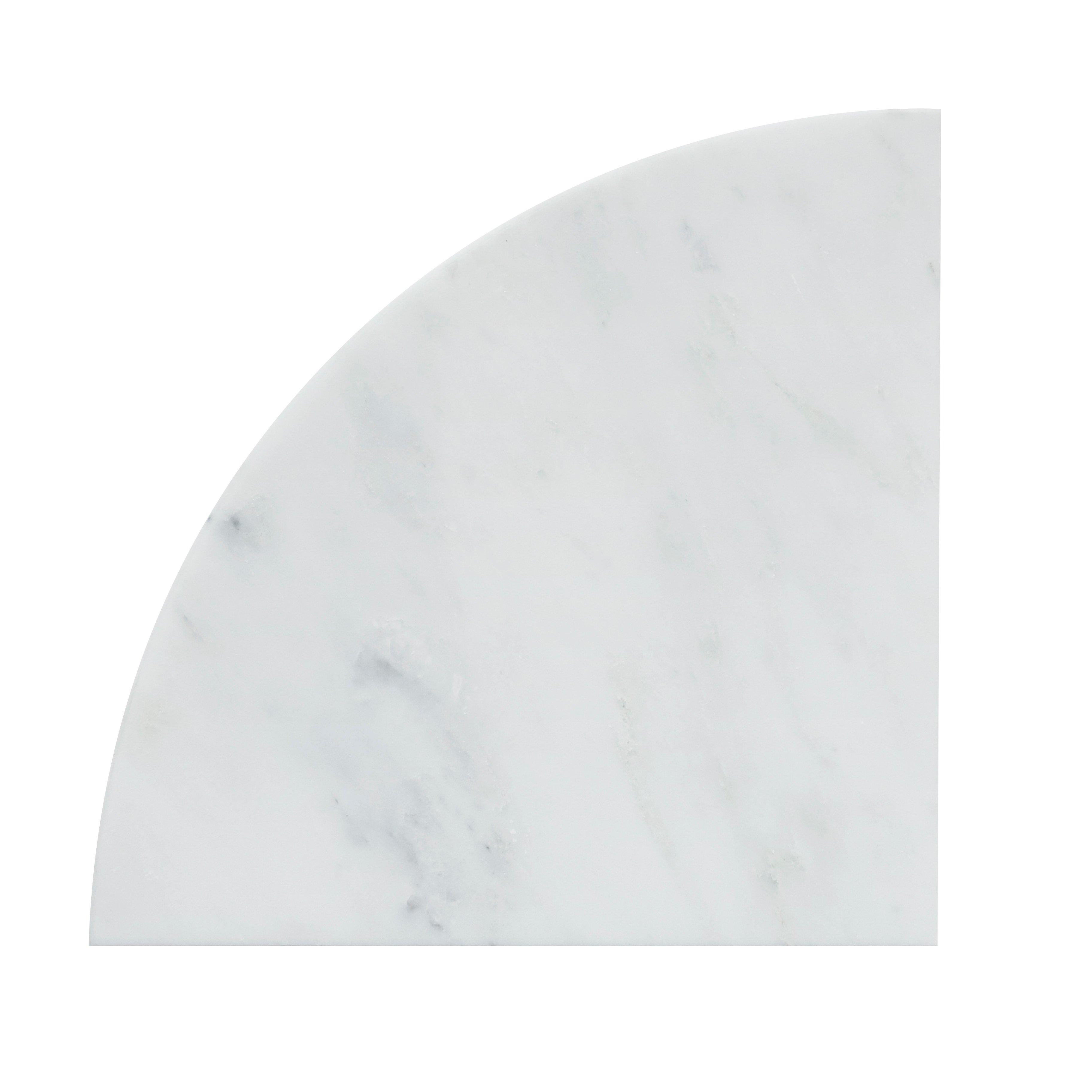 Carrara Marble White Corner Shelf