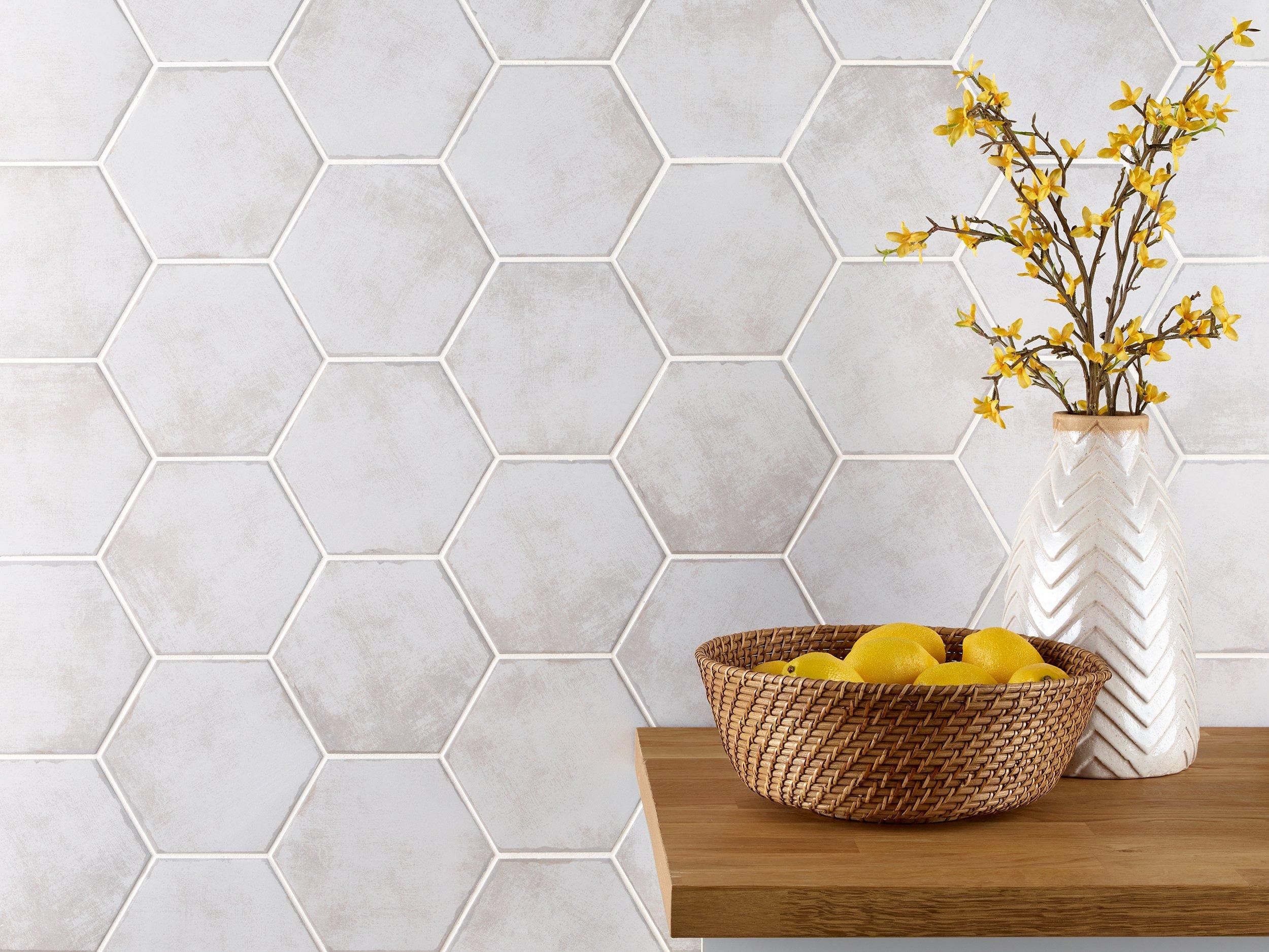 Cemento Matte Hexagon ll Porcelain Tile