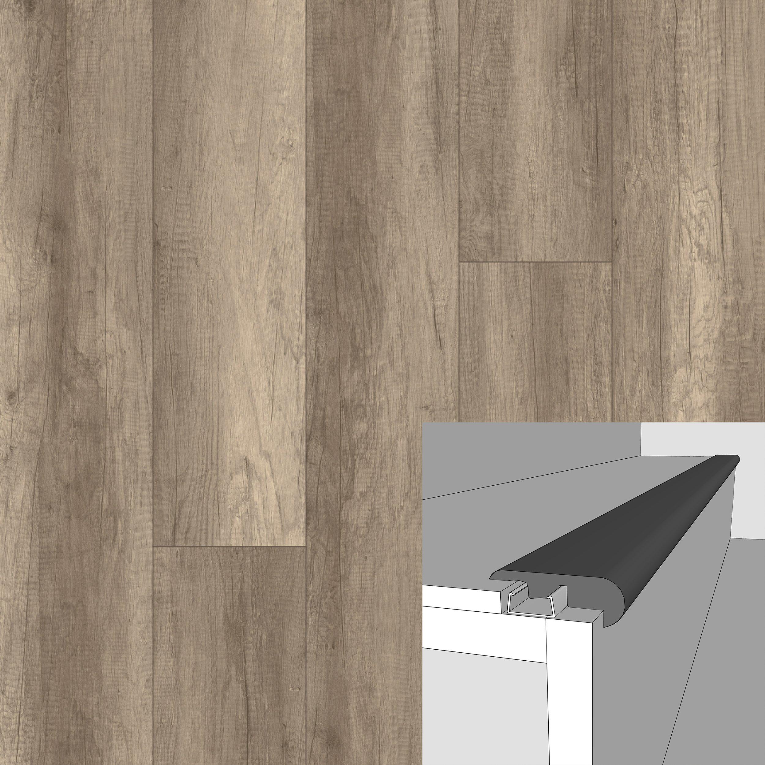 Anchor Bay Oak 94in. Laminate Overlapping Stair Nose