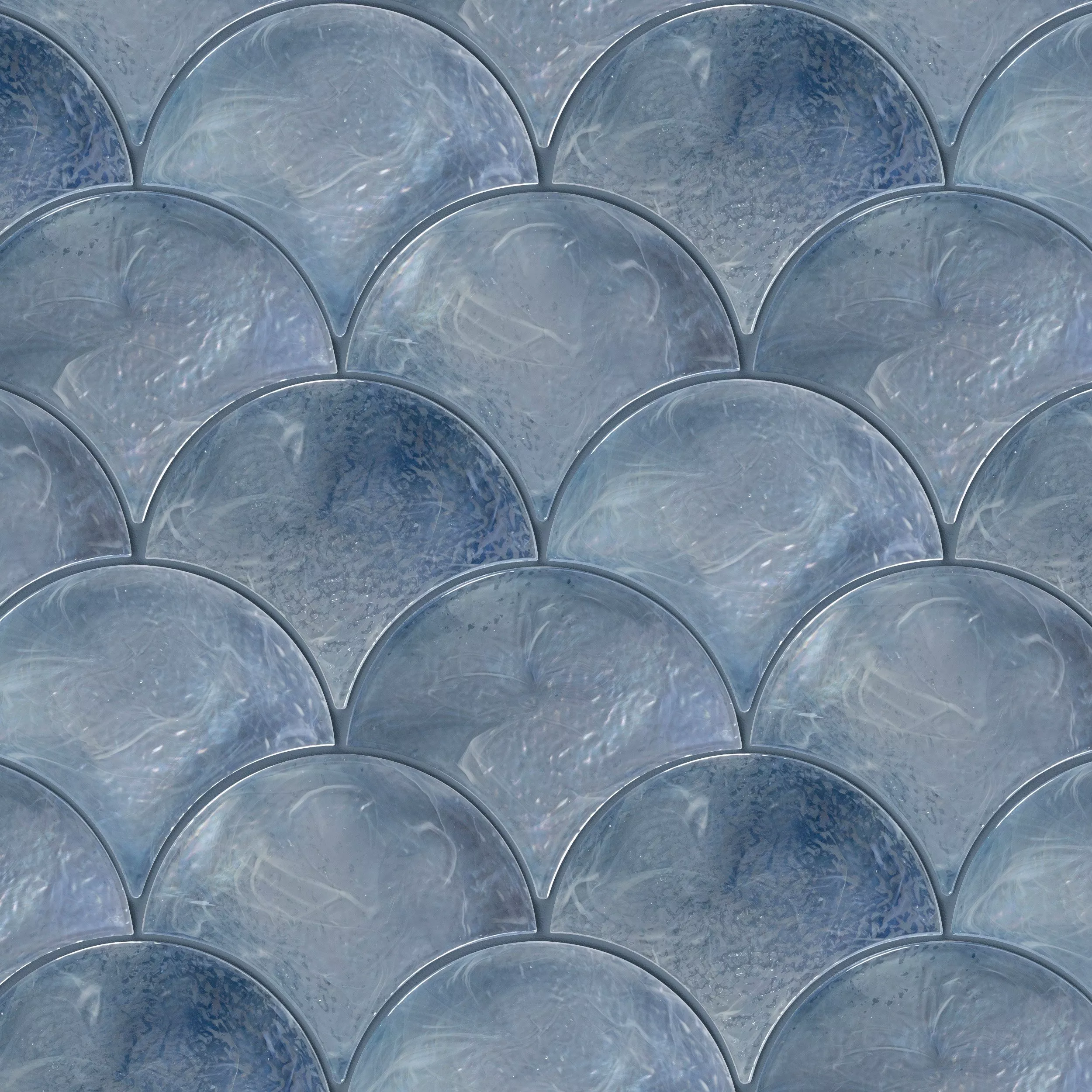 Sirena Hot Glass Fan Mosaic