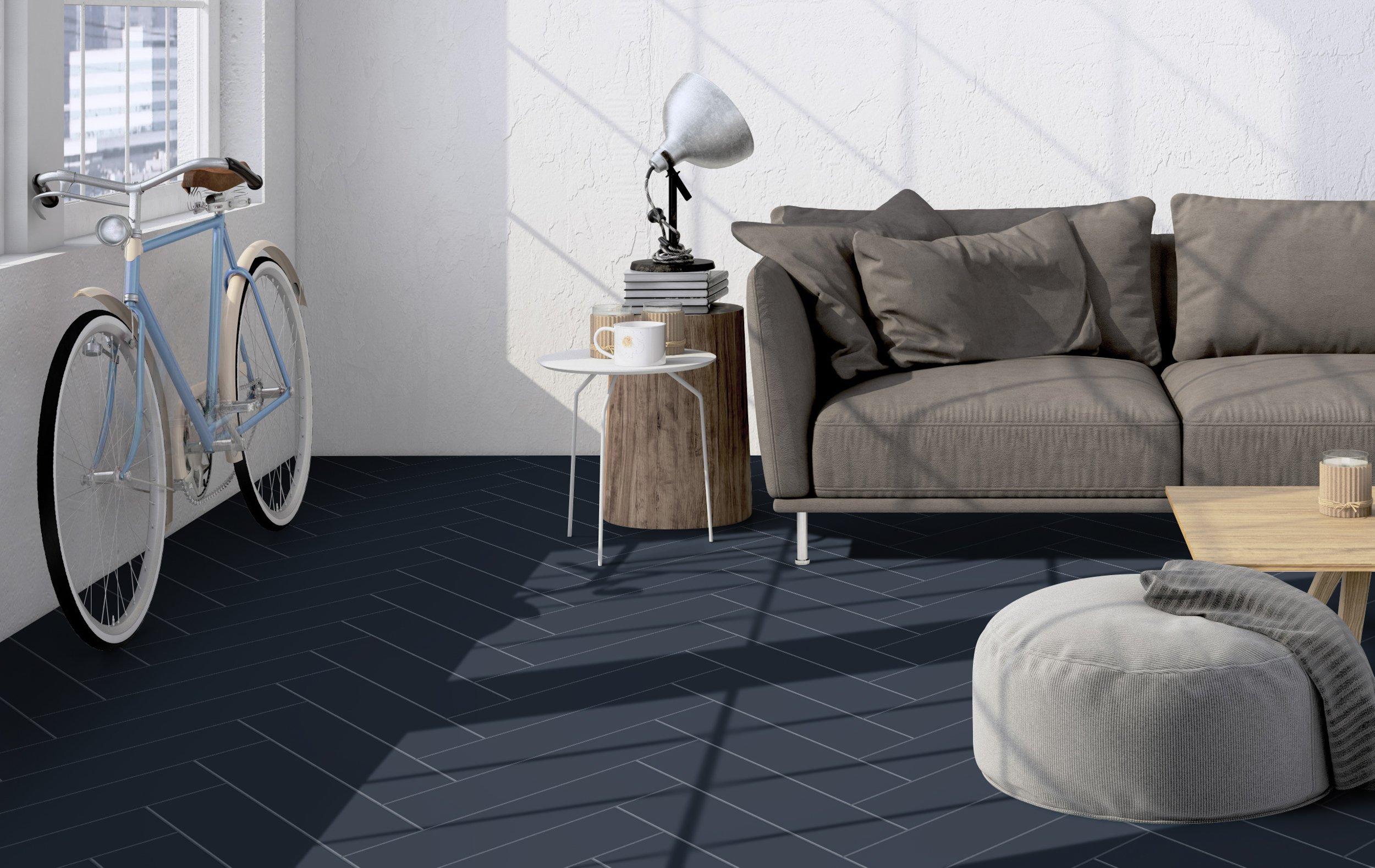 Industry Blue Porcelain Tile