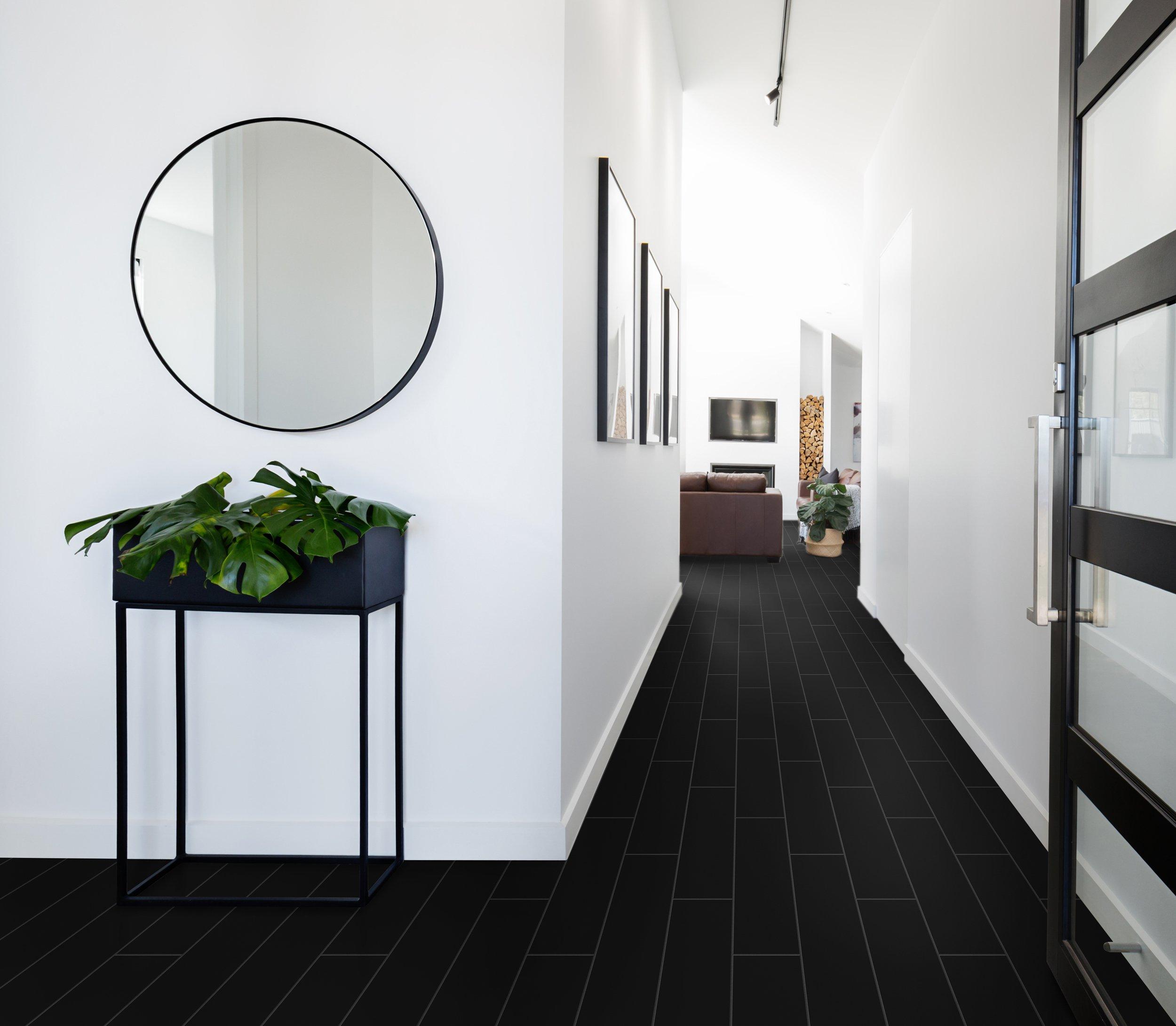 Industry Black Matte Porcelain Tile