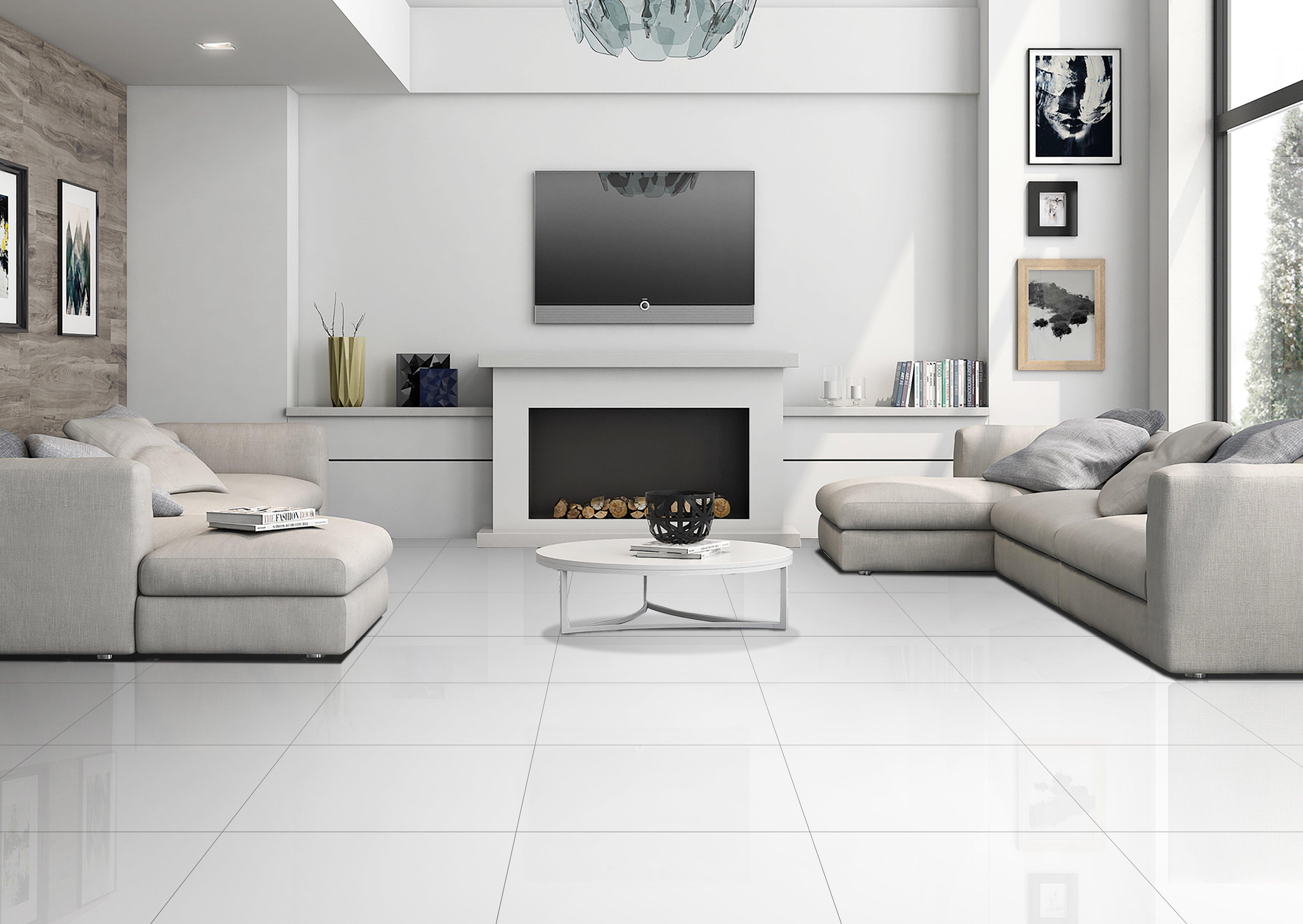 Iceland White Polished II Porcelain Tile