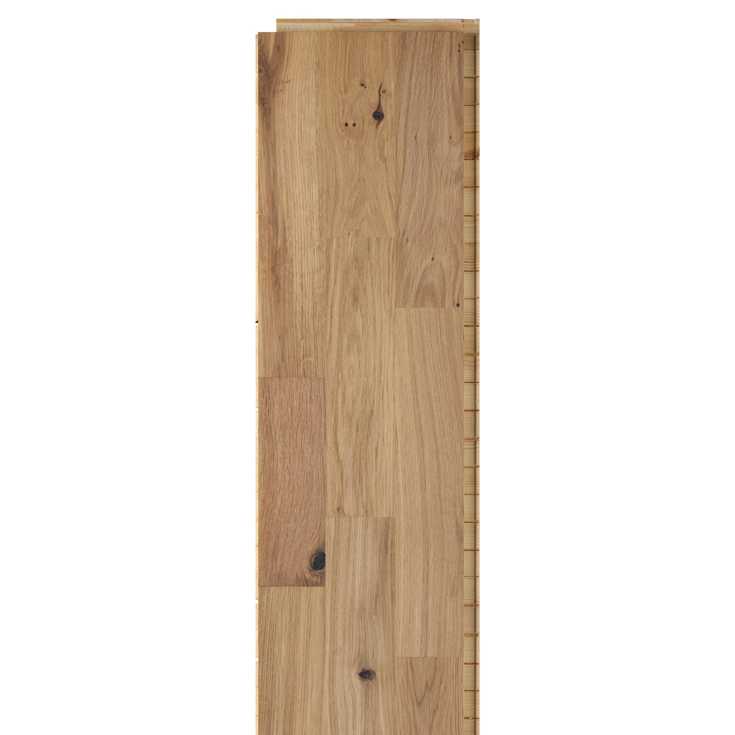 Newbury White Oak Wire-Brushed Engineered Hardwood