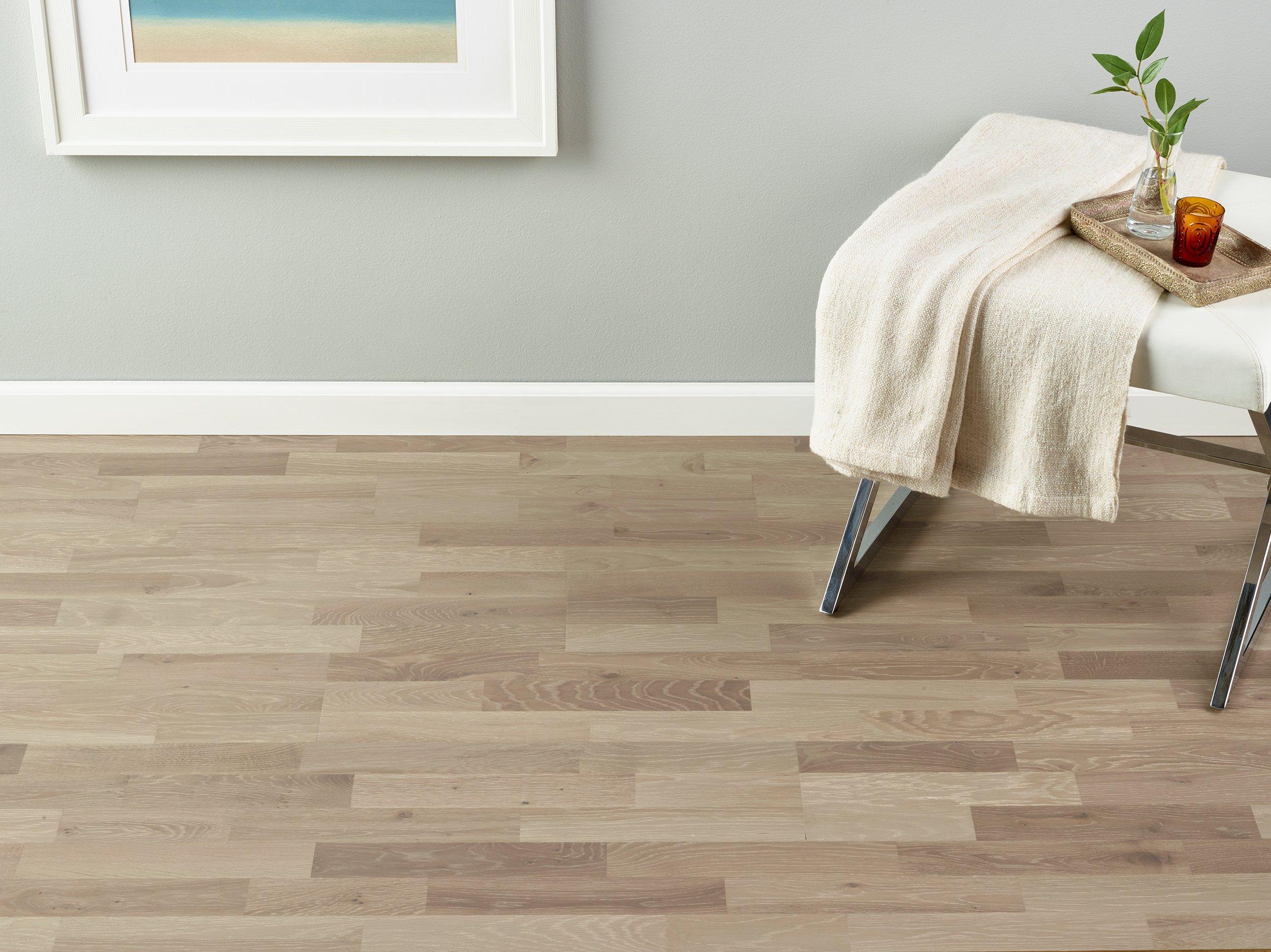 Sheffield White Oak Wire-Brushed Engineered Hardwood