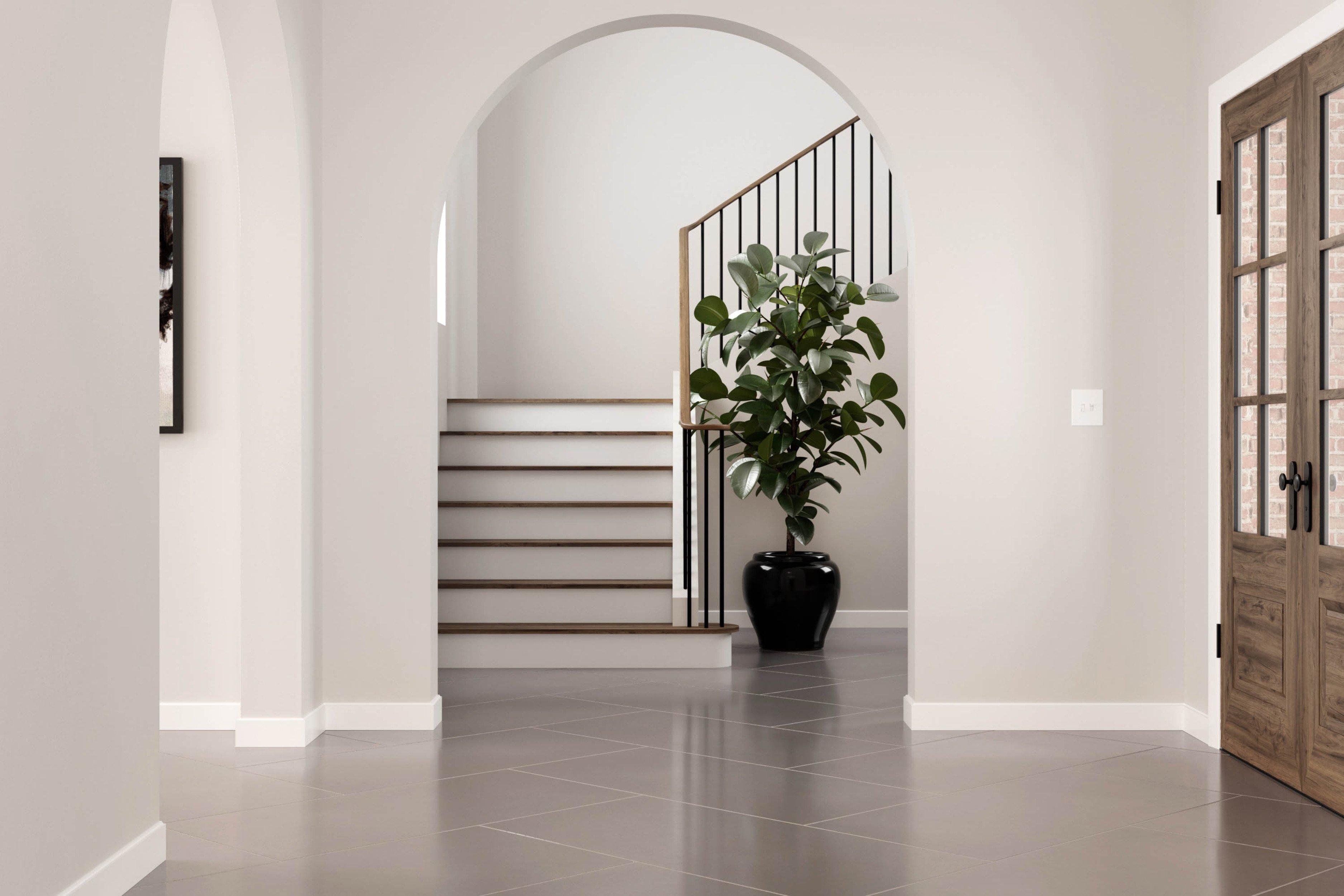 Perimeter Gray Polished Porcelain Tile
