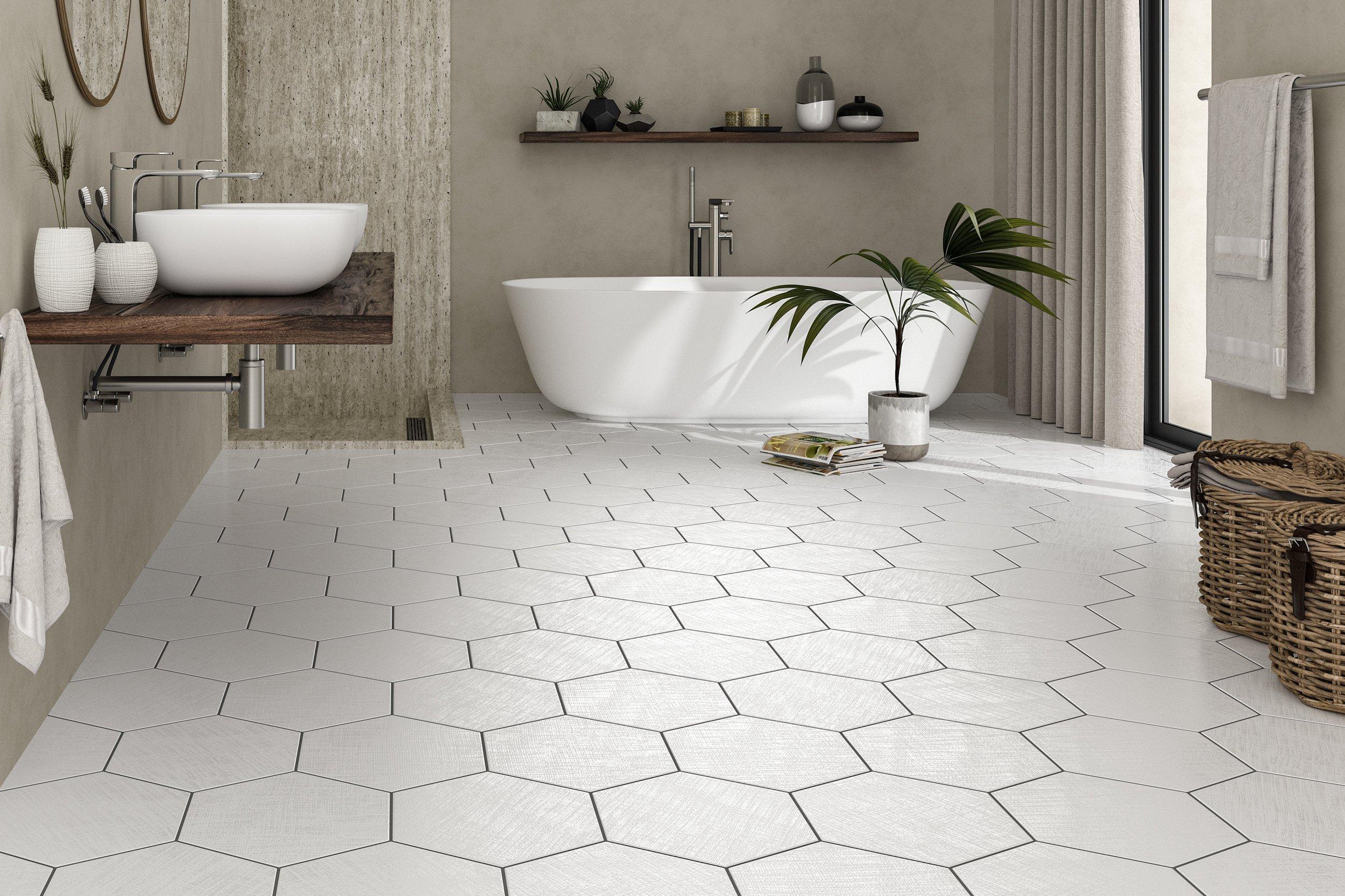 Margot Opal White Porcelain Tile