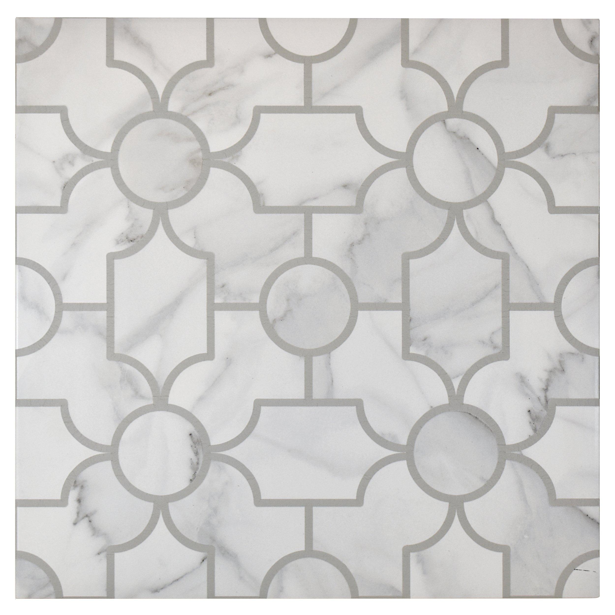 Arina Bianco Lattice Porcelain Tile | Floor and Decor