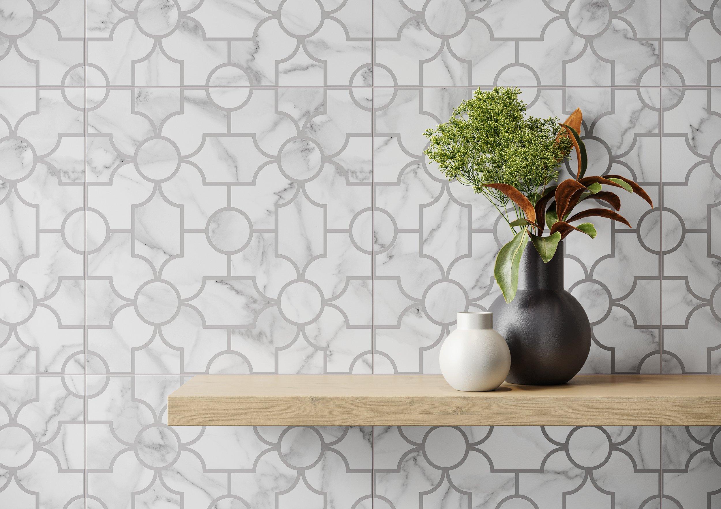 Arina Bianco Lattice Porcelain Tile | Floor and Decor