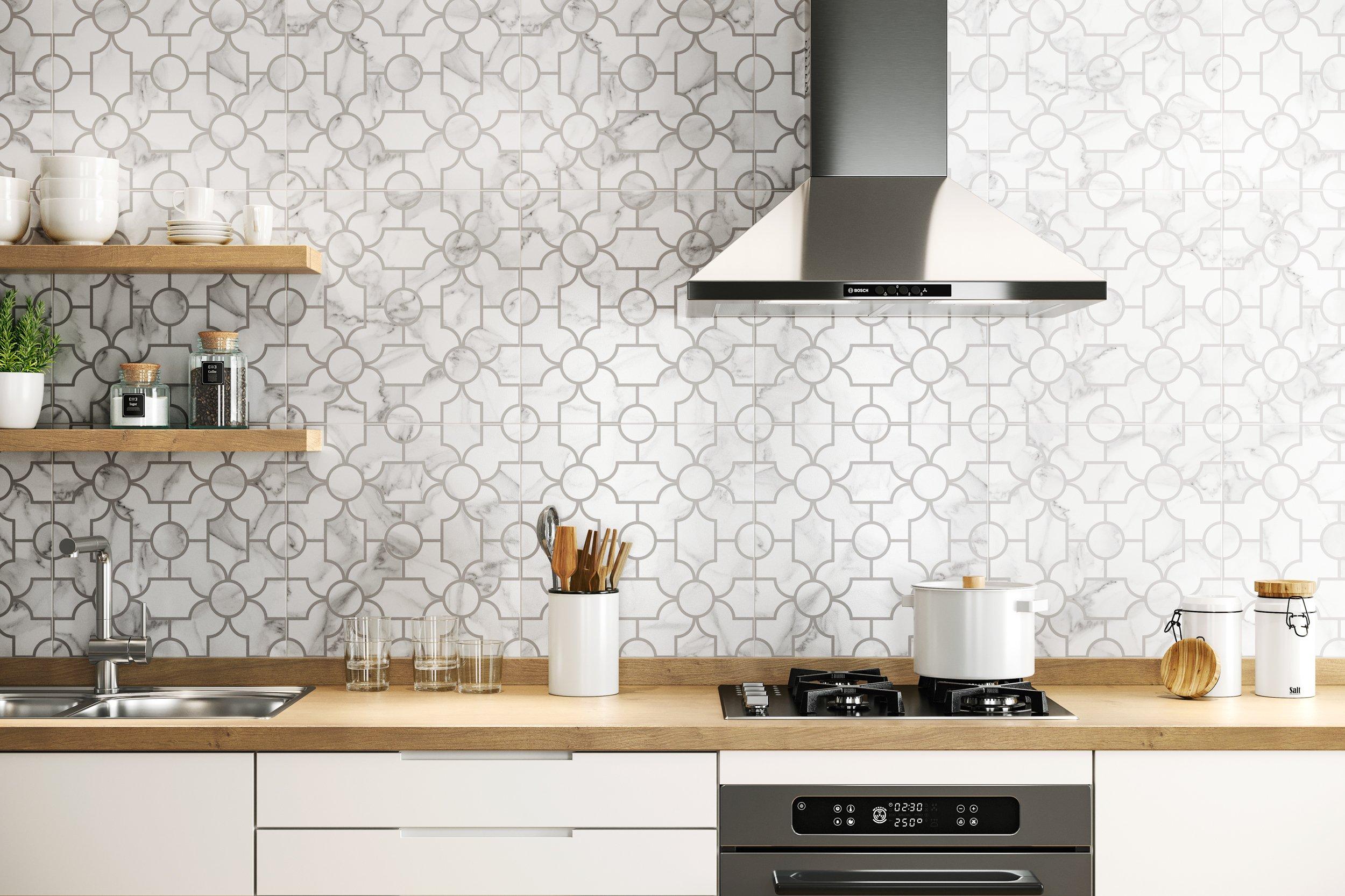 Arina Bianco Lattice Porcelain Tile | Floor and Decor