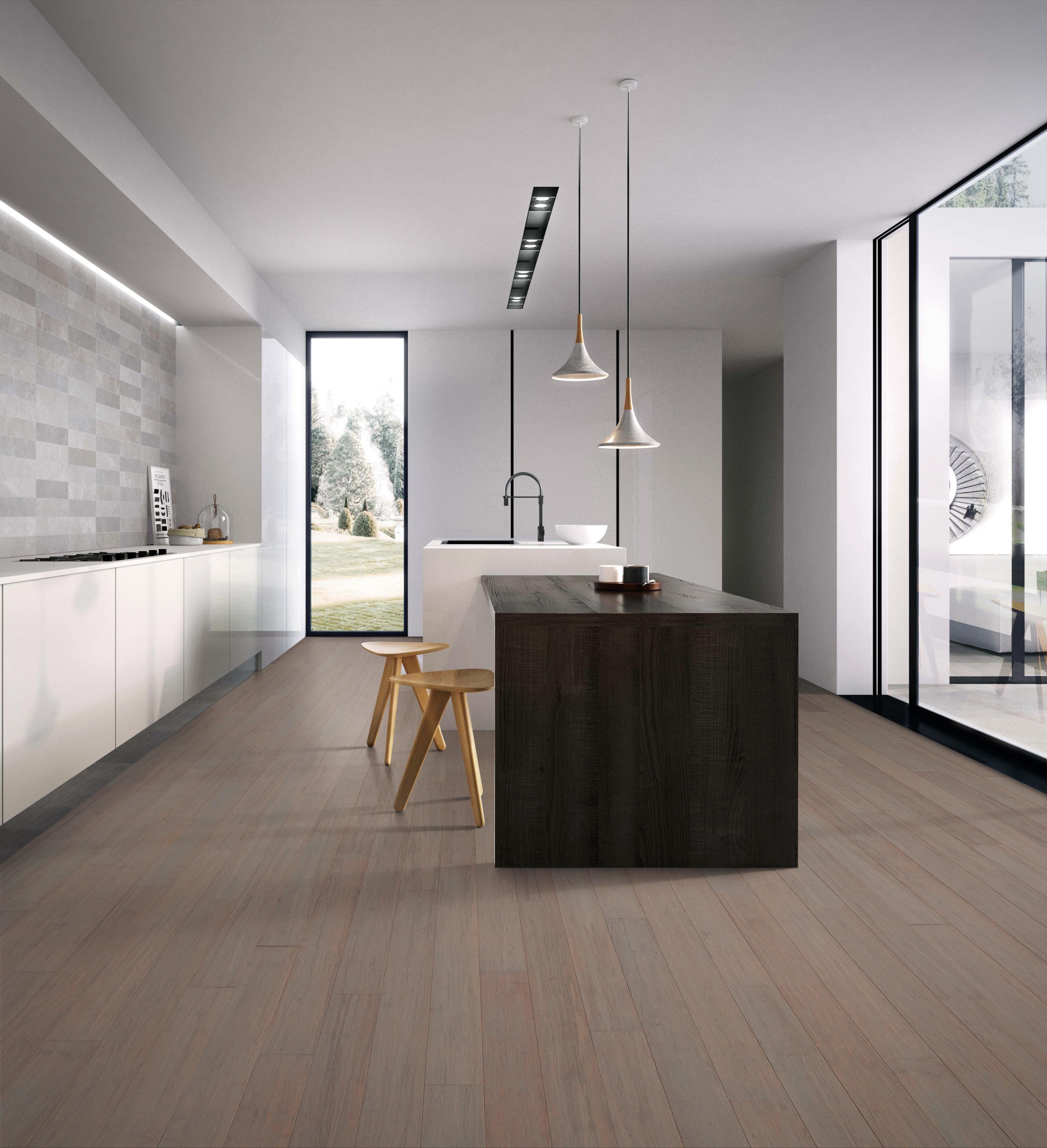 Menton Wire-Brushed Locking Engineered Stranded Bamboo