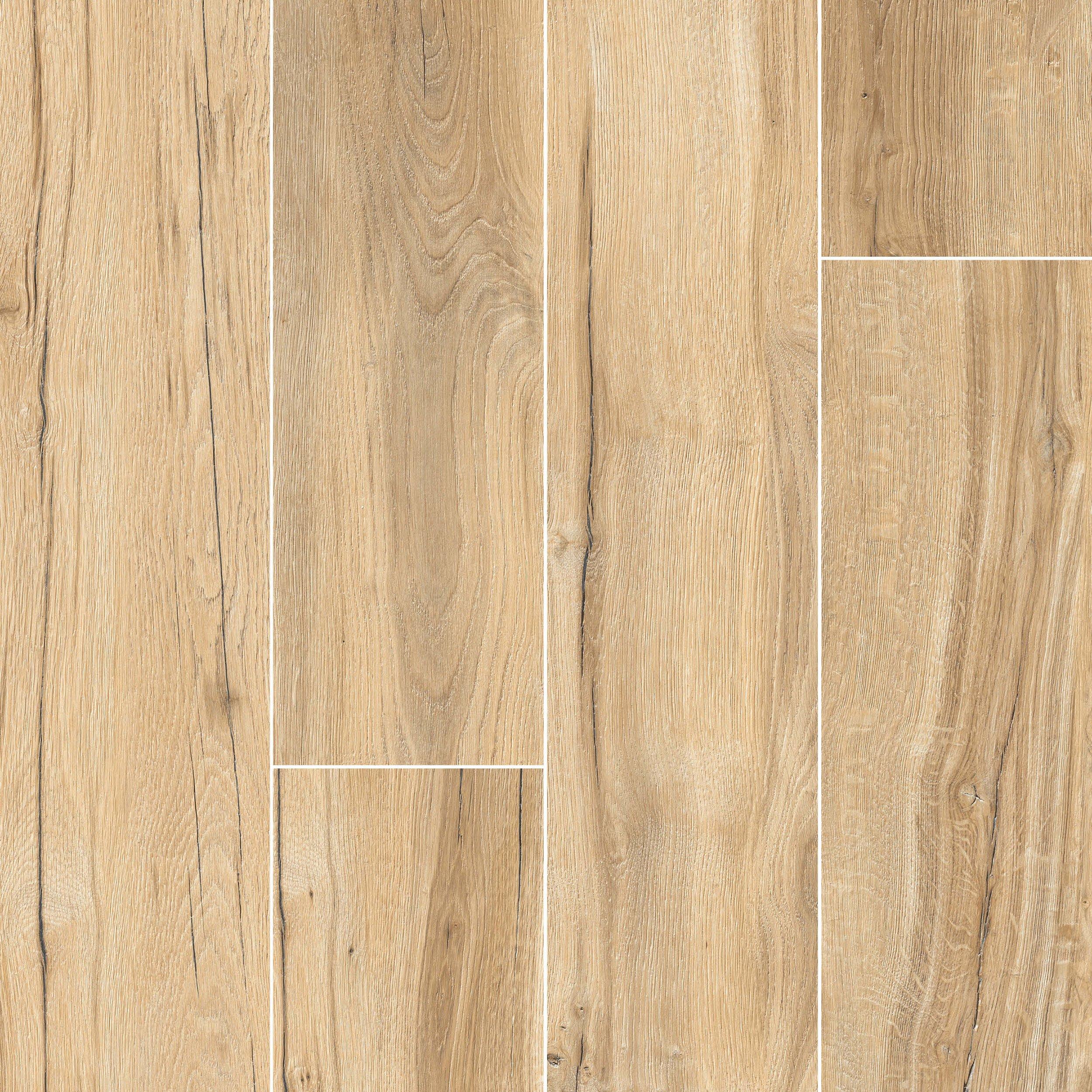 Canterbury Honey Wood Plank Matte Porcelain Tile