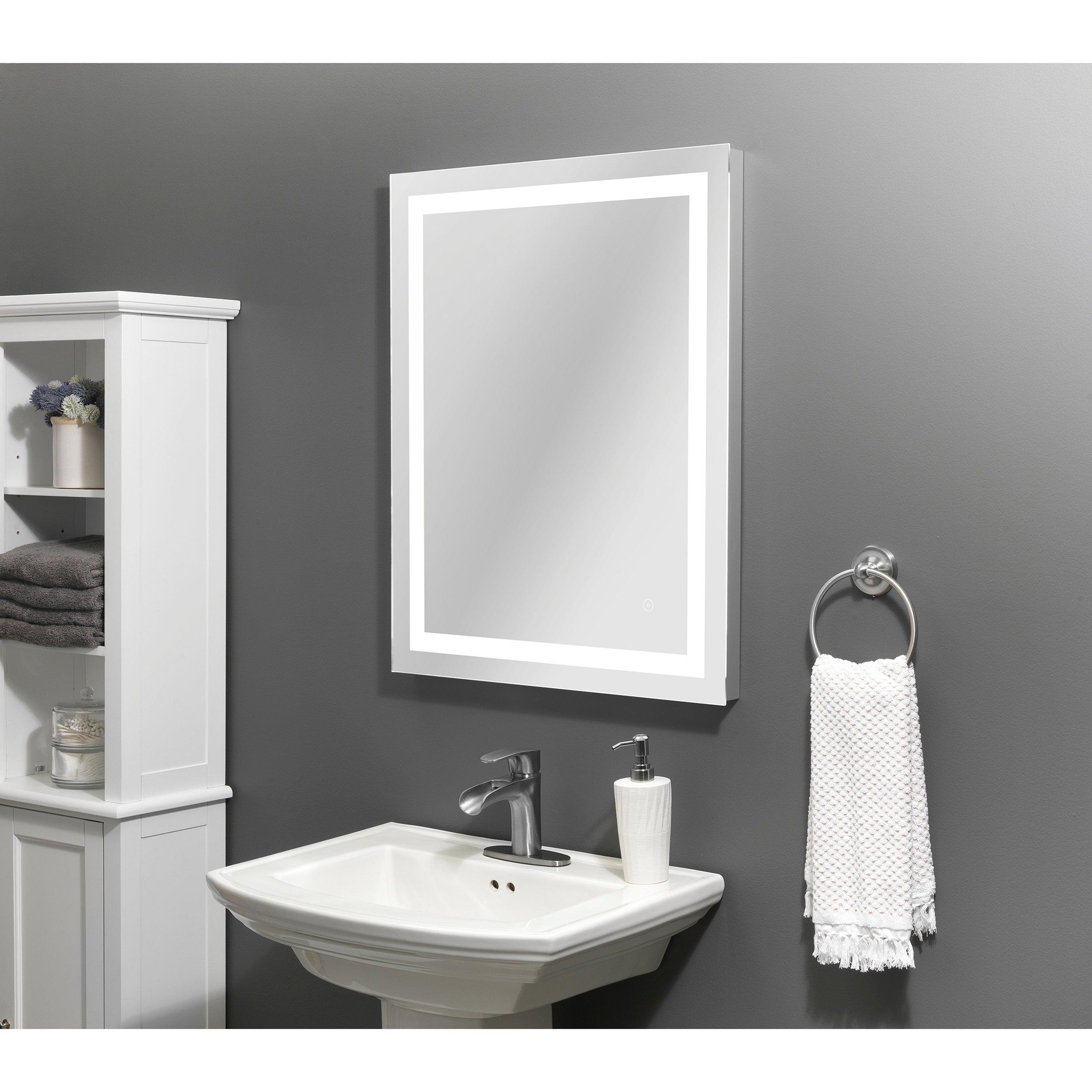 Color Temperature Changing 24 in. LED Mirror