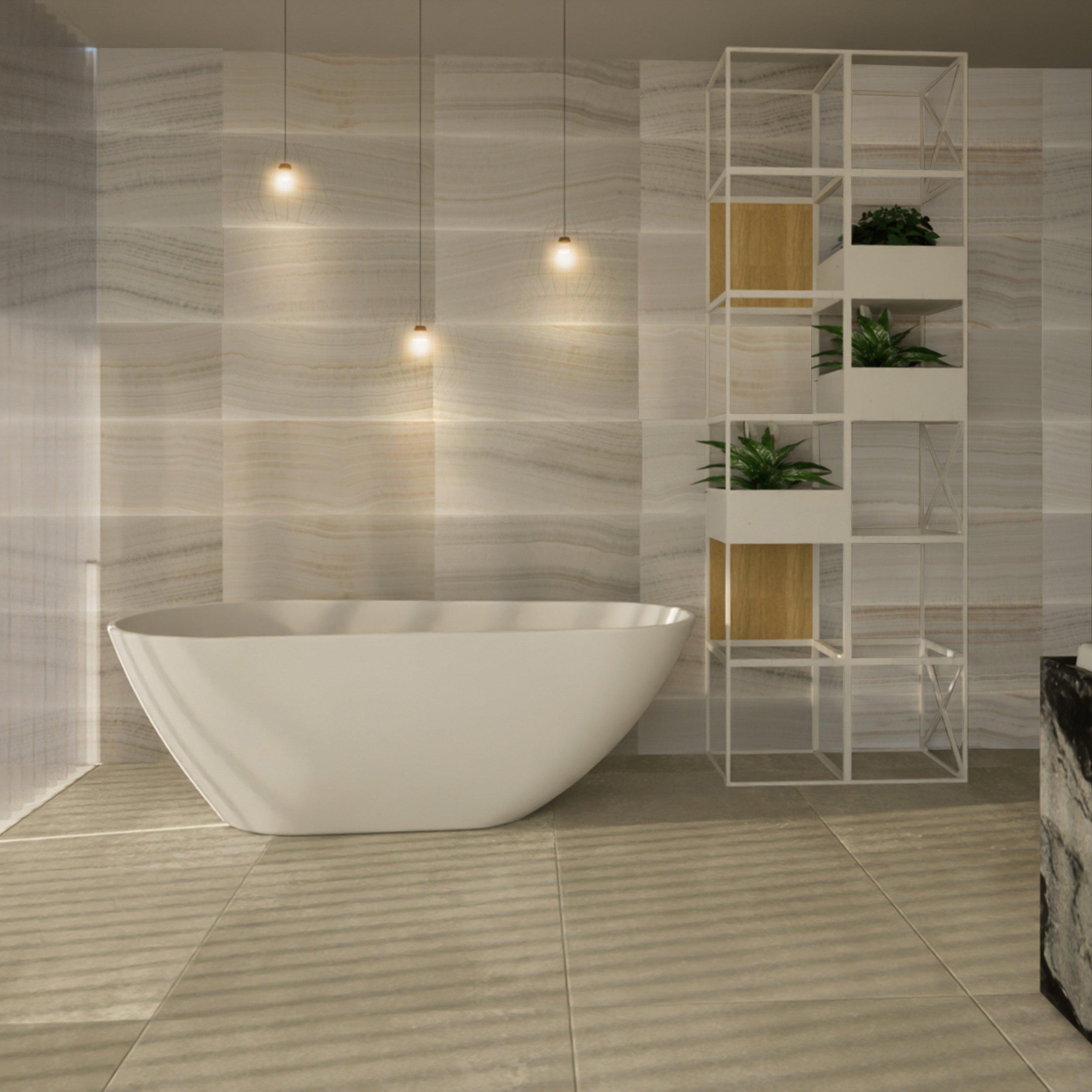Vanilla Onyx Honed Marble Tile