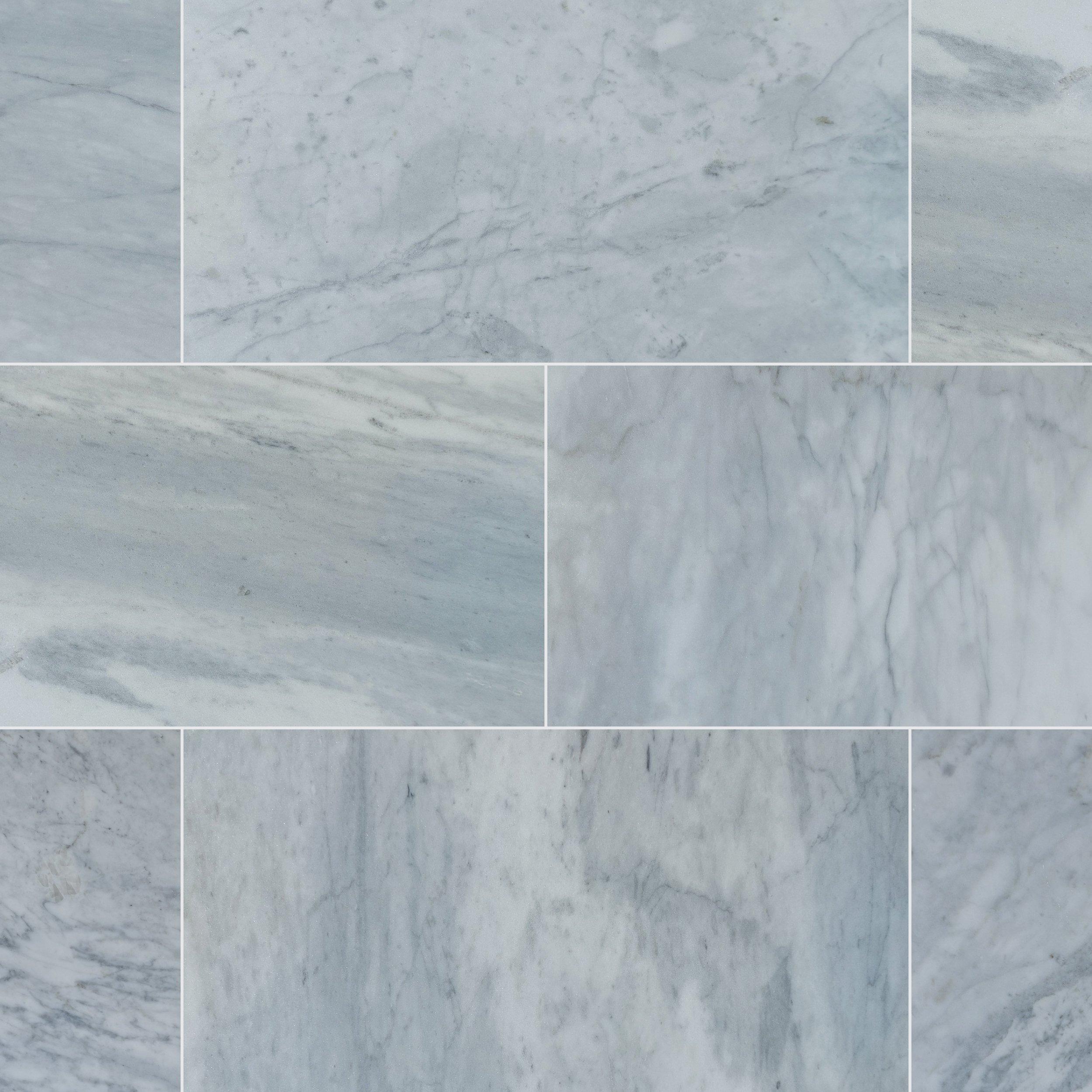 Celestial Blue Honed Marble Tile