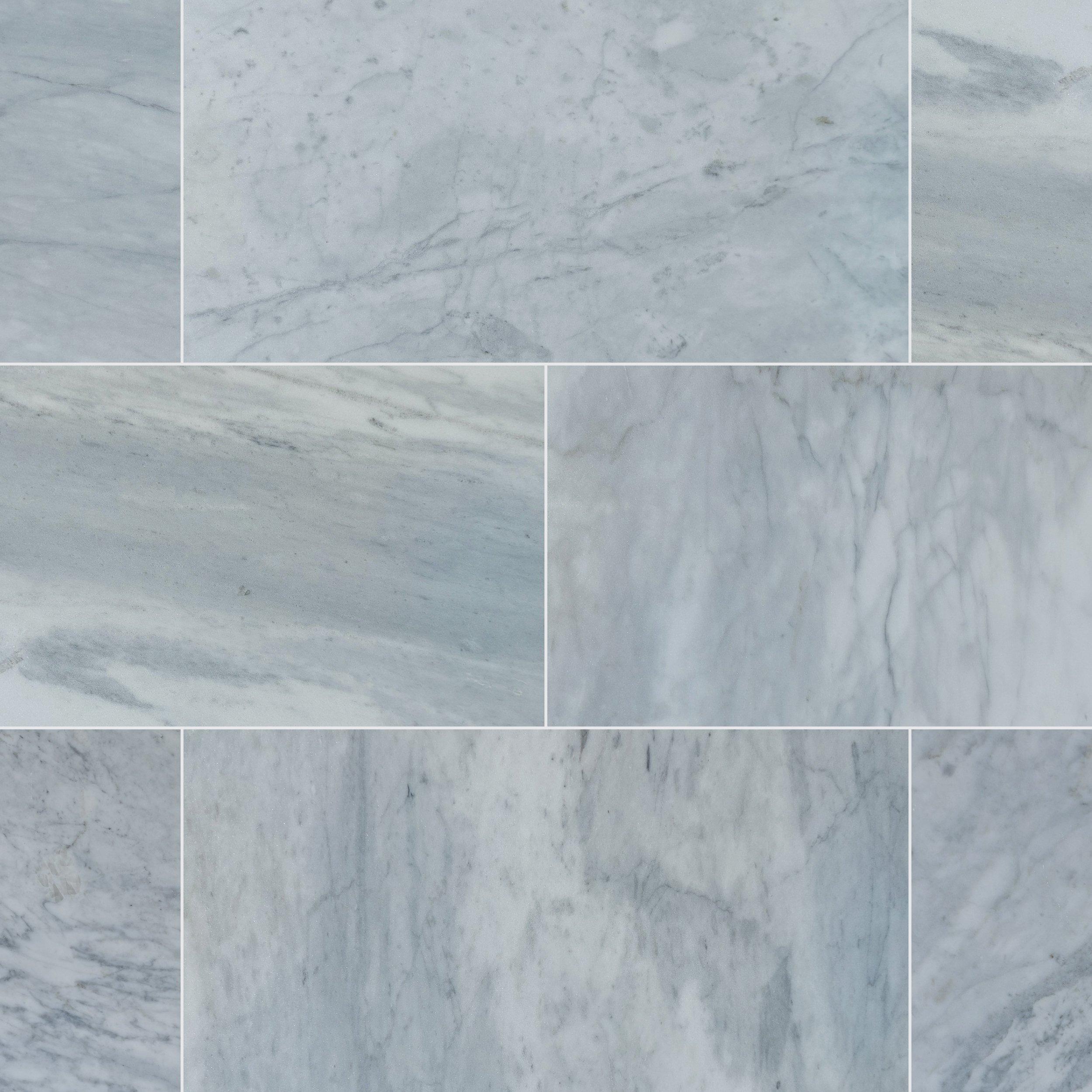 Celestial Blue Honed Gray Marble Tile