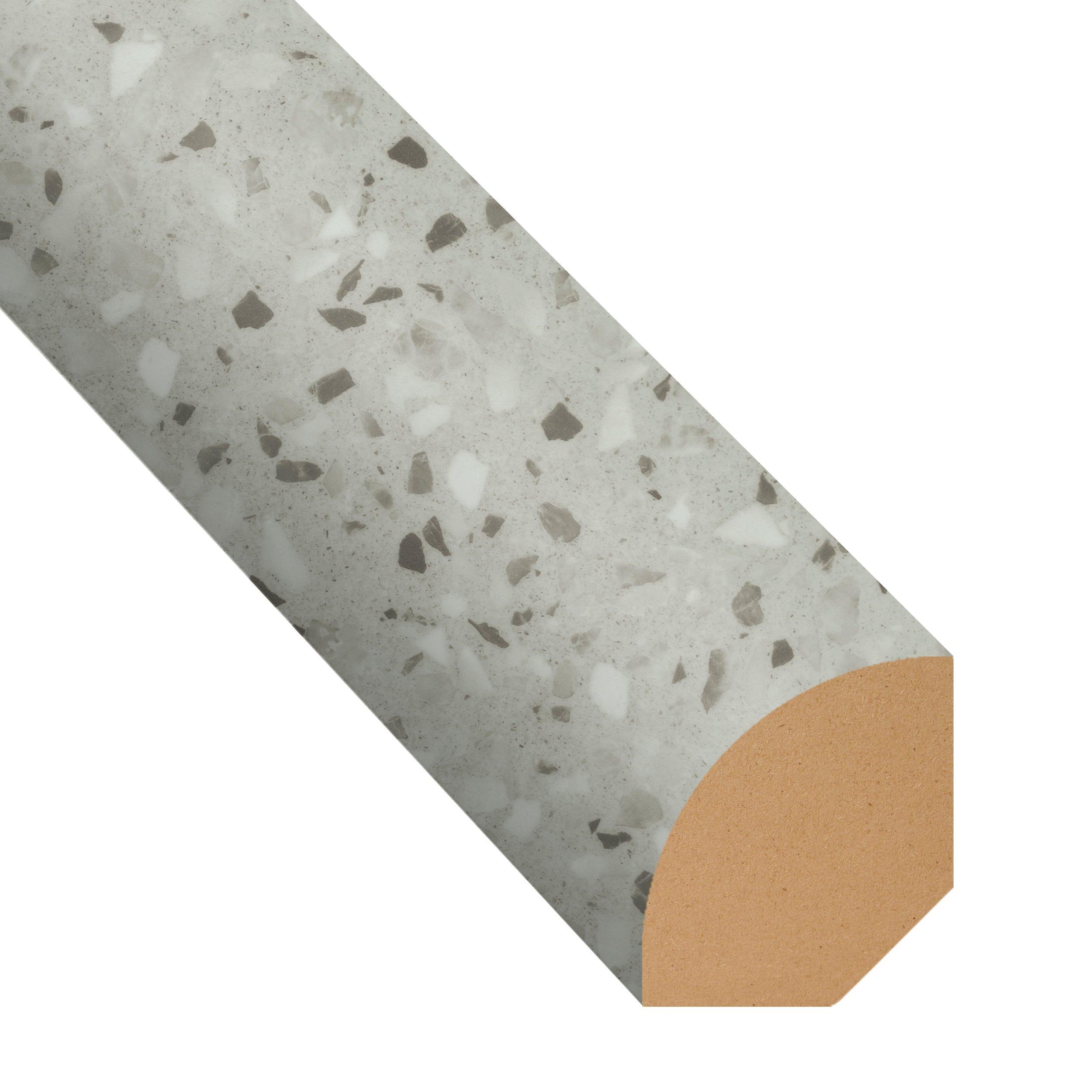 Terrazzo Neutrale 94in. Vinyl Quarter Round