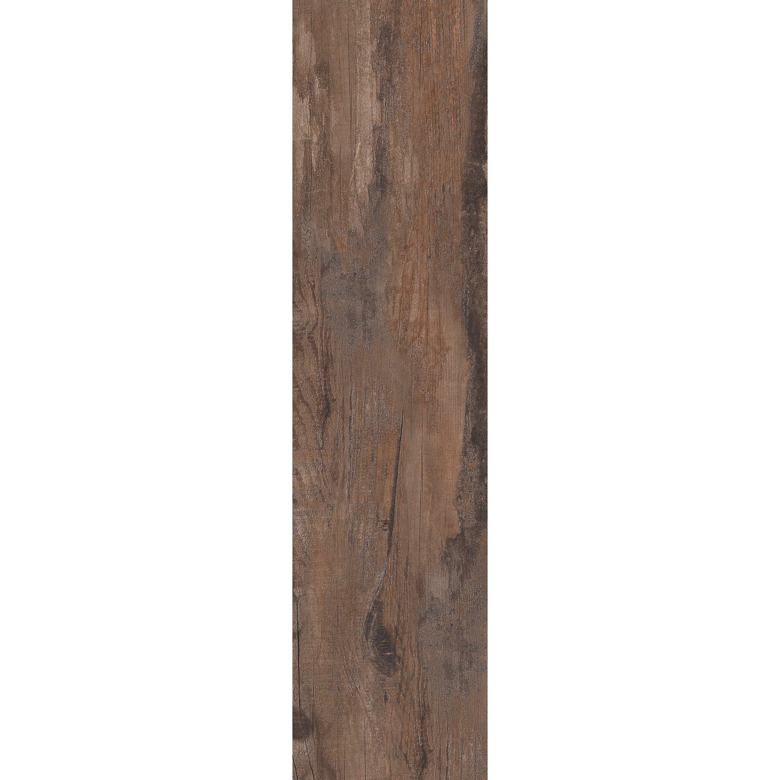 Westford Brown Wood Plank Matte Porcelain Tile